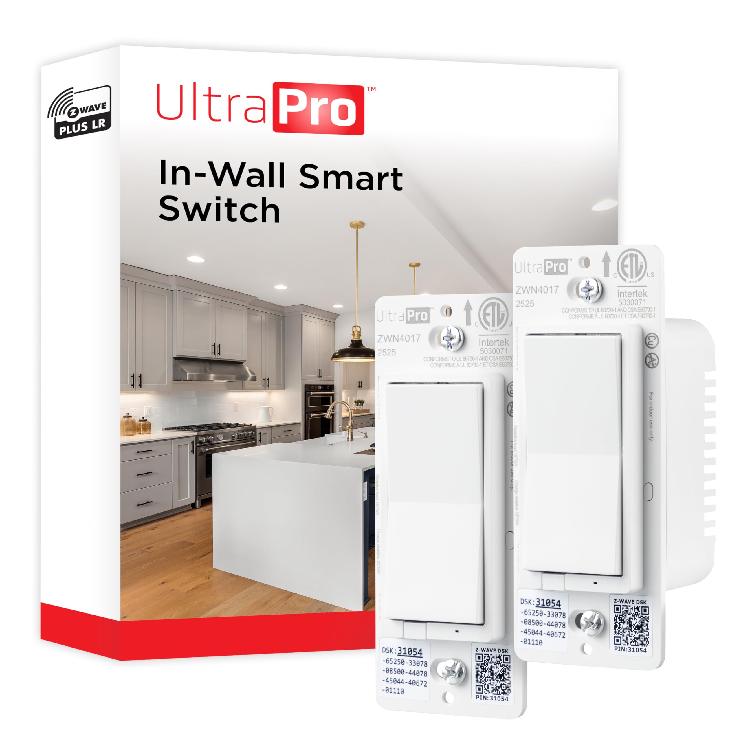 Amazon.com: UltraPro 800 Series Z-Wave On/Off Switch 2pk, Long