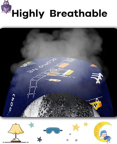 Vista 6 de KOBERO Boys Pajamas 4 Pieces Long Set 100% Cotton Sleepwear Size 18 Months-12 Years