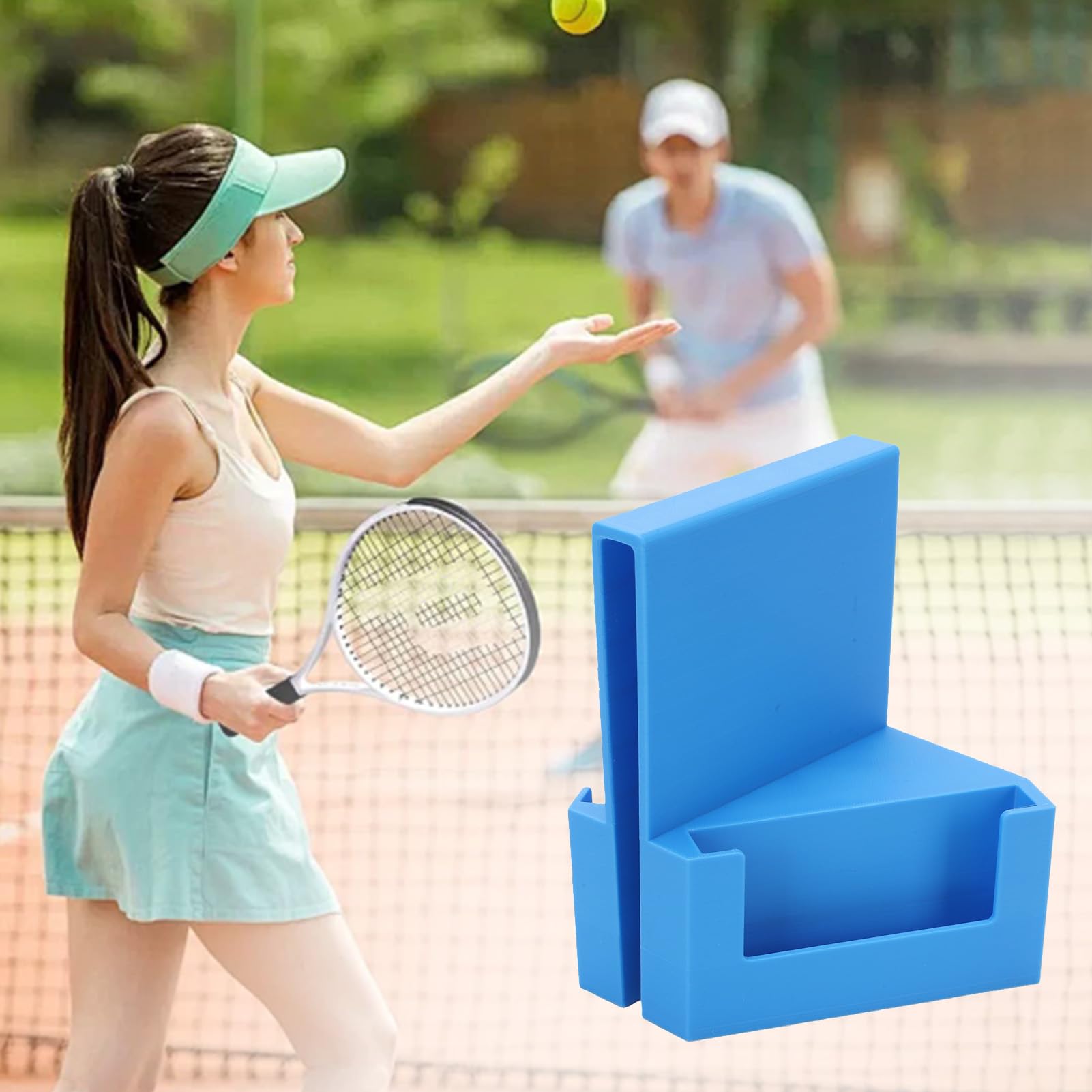 Fockety Supporto per Telecamera da Tennis per Recinzione, Supporto per Telefono per Padel, Pickleball, a Clip Sicuro per Rete, Accessori da Tennis per Analisi delle Parti
