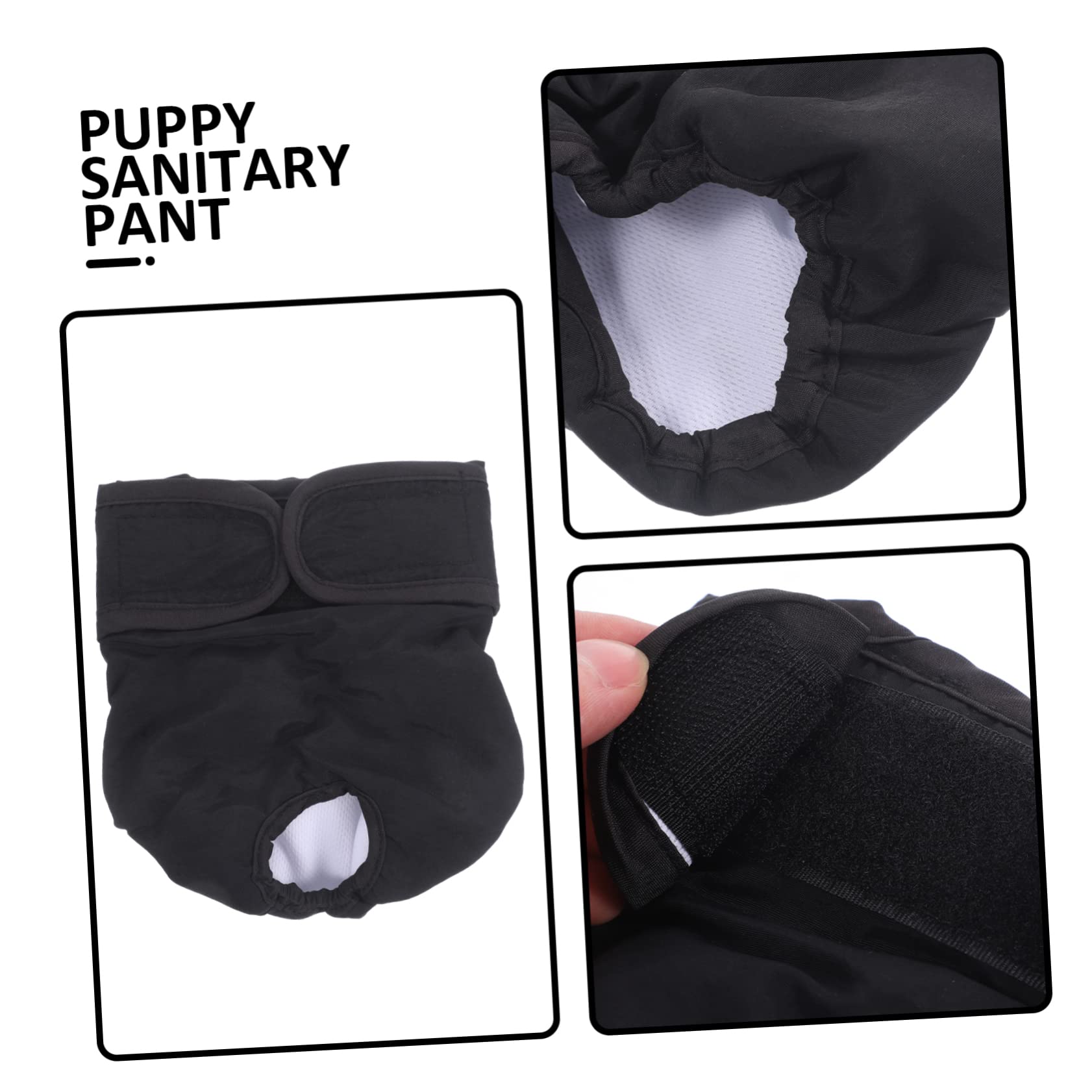 Didiseaon 4piezas Pañal Sanitario Reutilizable para Perros Bragas Absorbentes Ajustables para Mascotas Protección Período Fisiológico Diseño Elegante