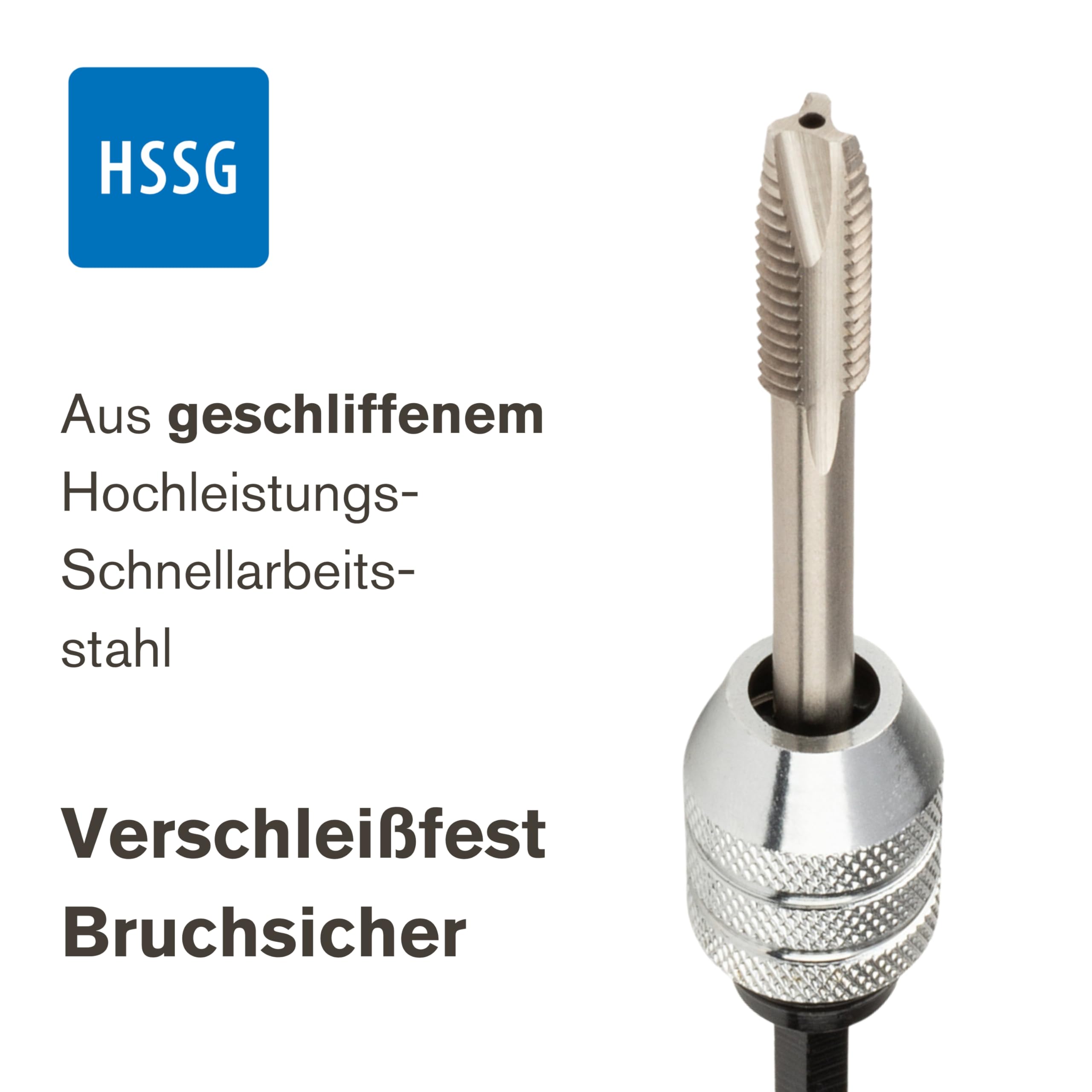 GSR PROFI Gewindeschneider Set 17-tlg. M3-M12 HSS-G | Einschnittgewindebohrer mit Kernlochbohrern, Windeisen, Gewindebohrer-Halter & Gewindeschablone | Gewindebohrer Set Metall