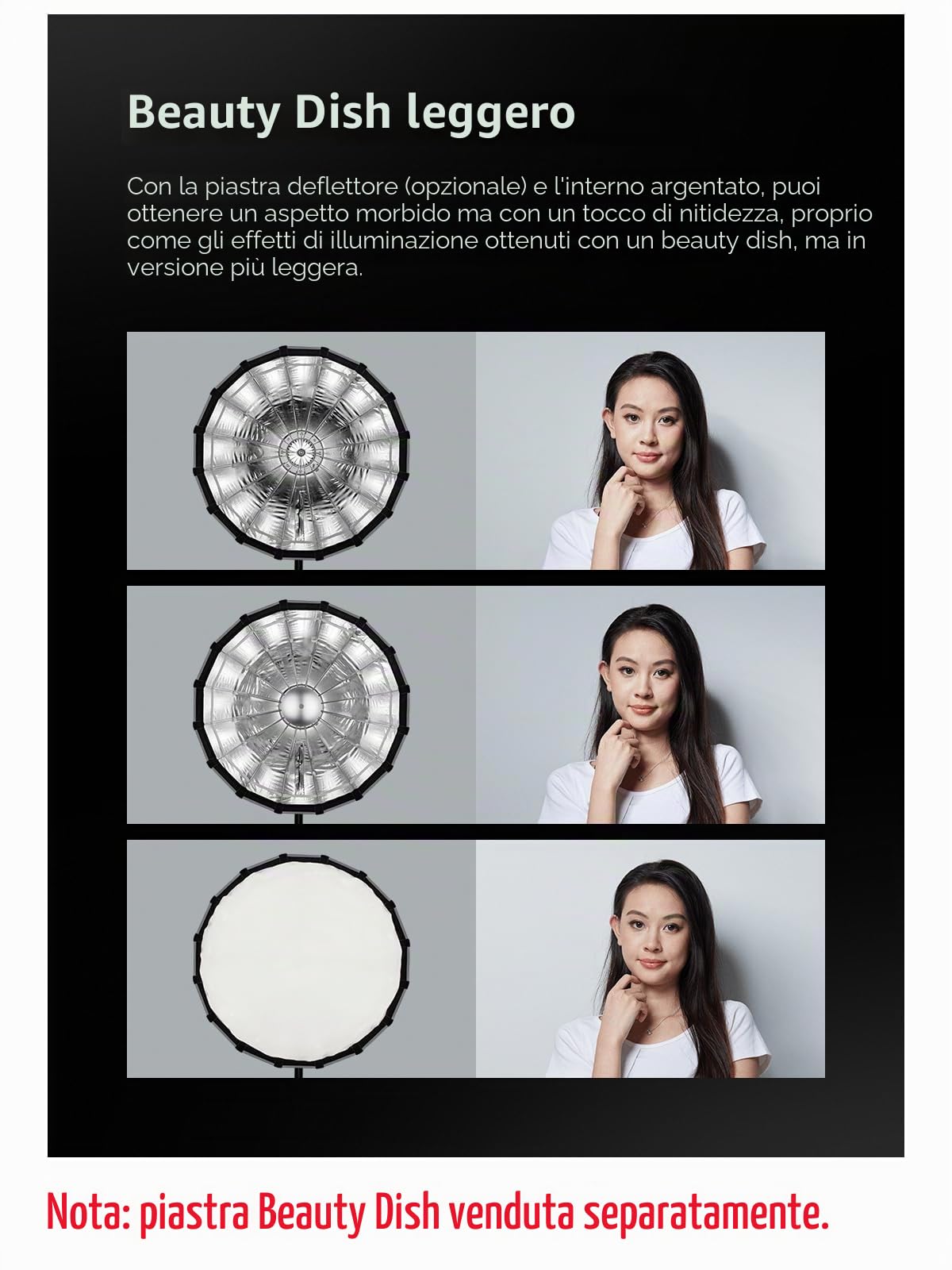 Godox Softbox Godox S85T - Ombrello Softbox a sgancio rapido da 85 cm, supporto Bowens con diffusore anteriore e interno rimovibile per fotografia, live streaming e viaggi
