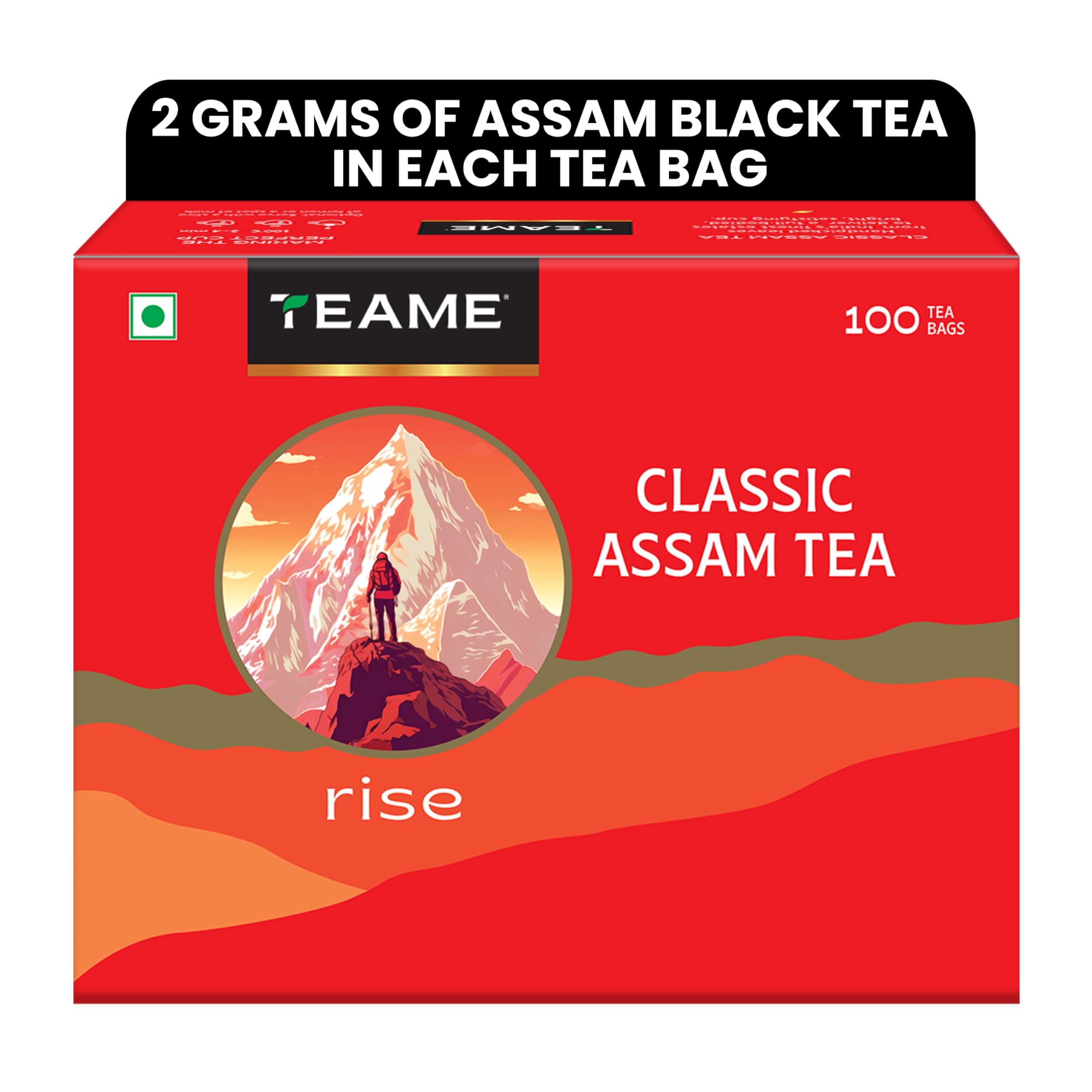 Classic Assam Tea Bags 100 | Black Tea Bags | Assam Teabags