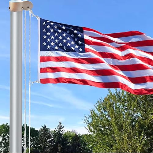 Miniatura 7 de 4 ganchos giratorios de bandera de 3.5 pulgadas, accesorios para asta de bandera, clips de perno de ojo resistentes para correa de mascotas, llavero