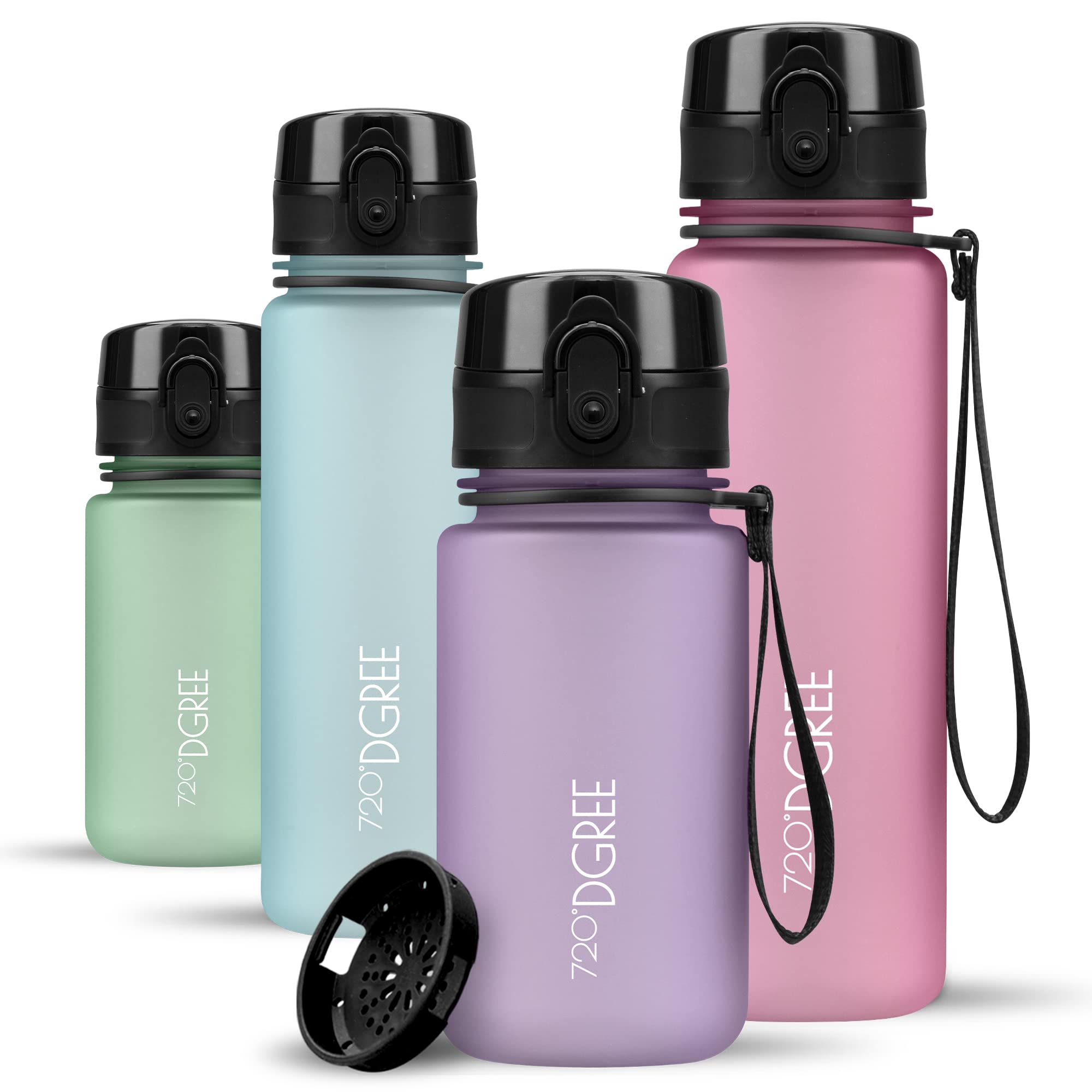 720°DGREE Botella Agua 1 Litro “uberBottle“ - Tamiz-Fruta, softTouch - Sin BPA, Prueba de Fugas, Reutilizable - Cantimplora, Water Bottle ideal para Deporte, Fitness, Gimnasio, Senderismo, Ciclismo — view 24