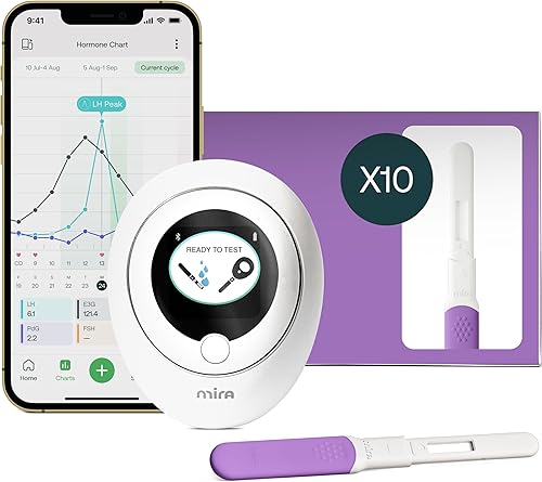 Miniatura 9 de Mira Monitor de fertilidad máxima y kit de prueba de ovulación para mujeres, rastreador de hormonas en casa para LH, PdG y E3G, analizador digital