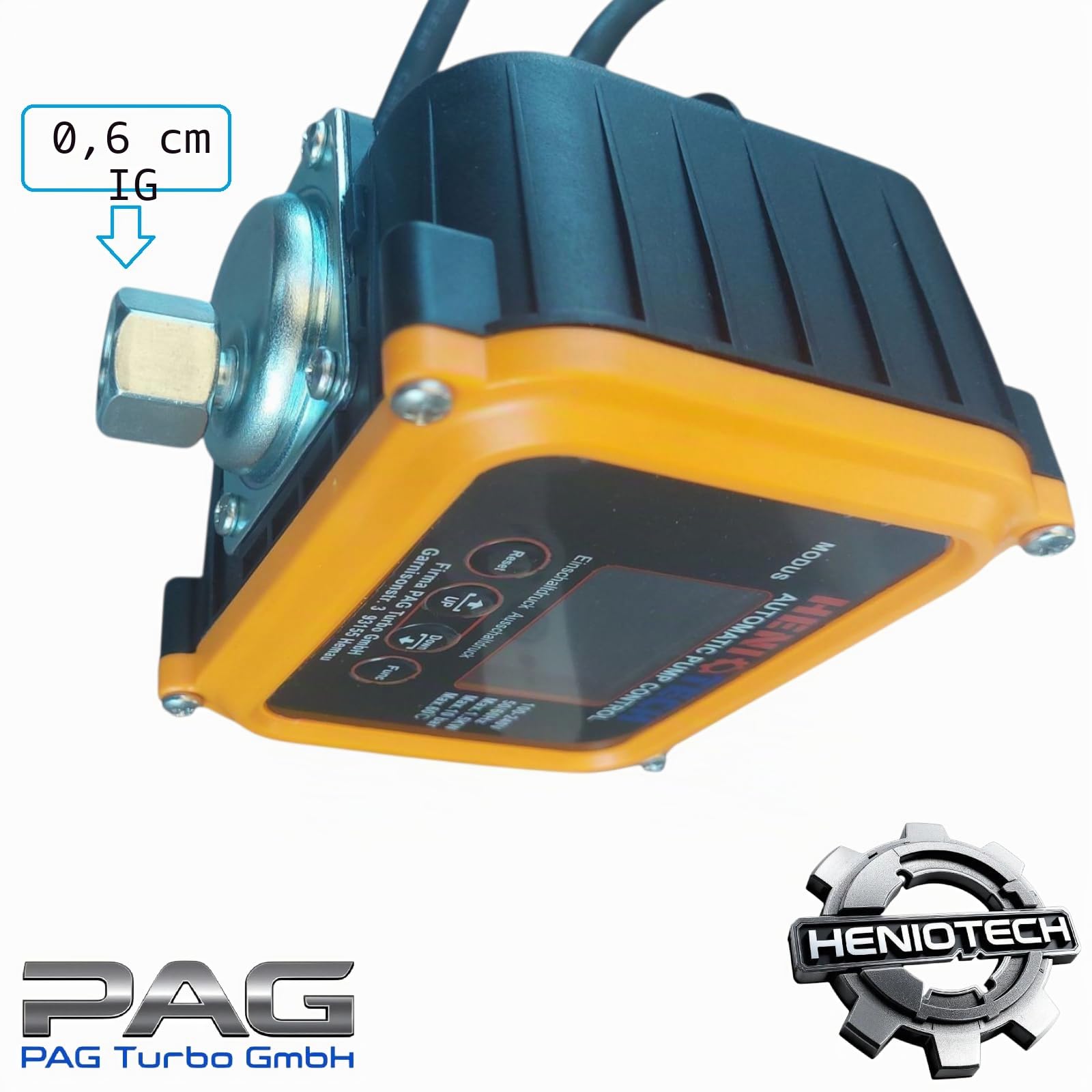 EPC-10 2in1 Elektronischer Druckschalter + Trockenlaufschutz für Gartenpumpe Tiefbrunnenpumpe, anpassbare Druckeinstellungen (0,5-7,0 bar) (EPC-10)