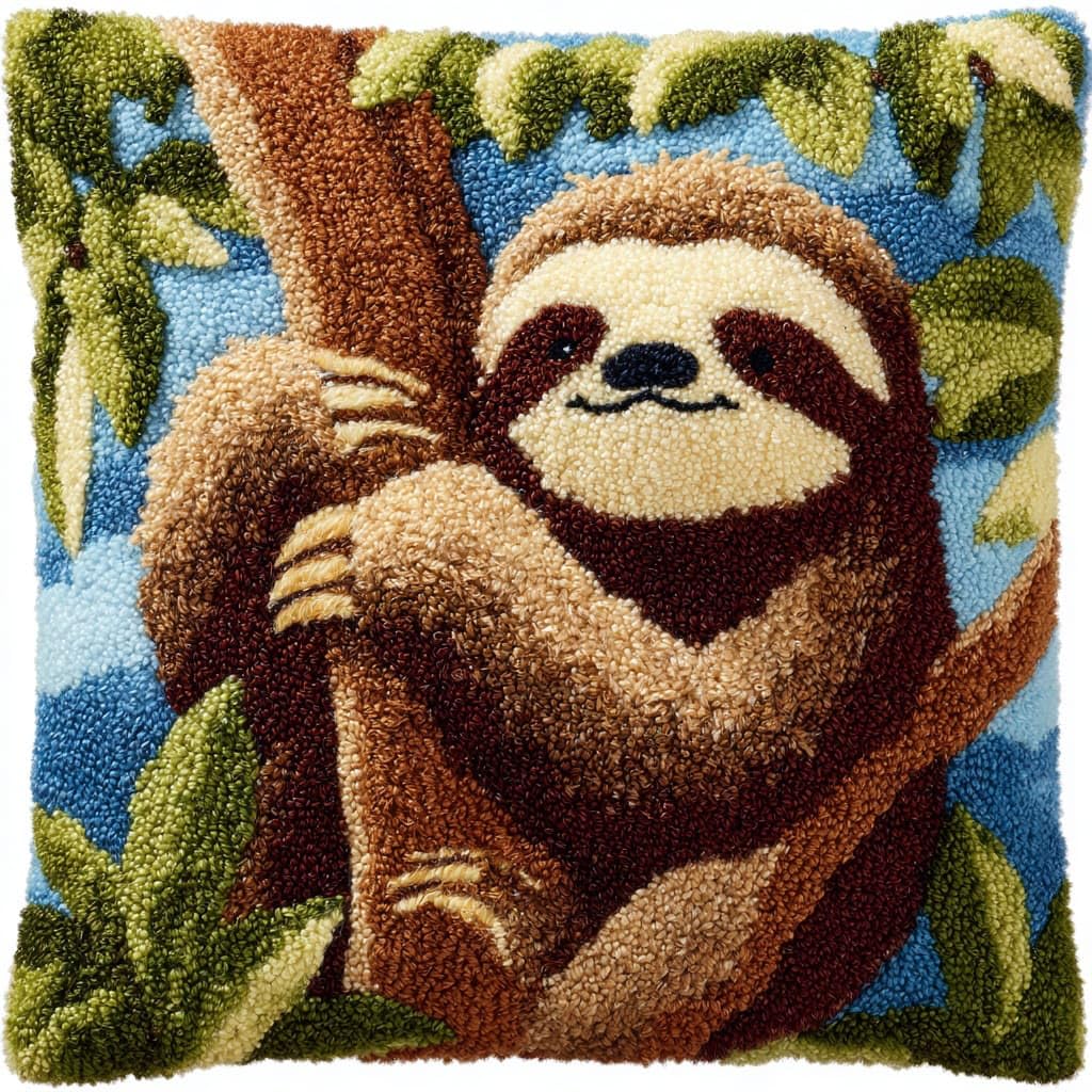 Henypt DIY Latch Hook Kitsfor Beginners, Sloth