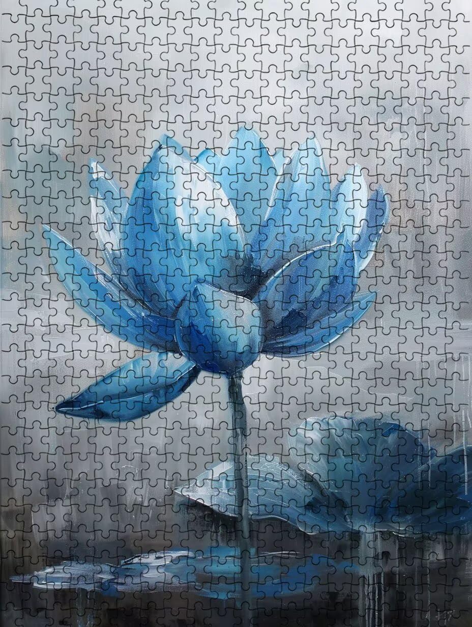 Puzzle 6000 Teile, Blaue BlüTen Puzzle Erwachsene 6000, Klassische Puzzles, Puzzlespiele für Die Ganze Familie, Mit Schöner Verpackung, Dekoration Puzzles und Geschenke FNKL3-622
