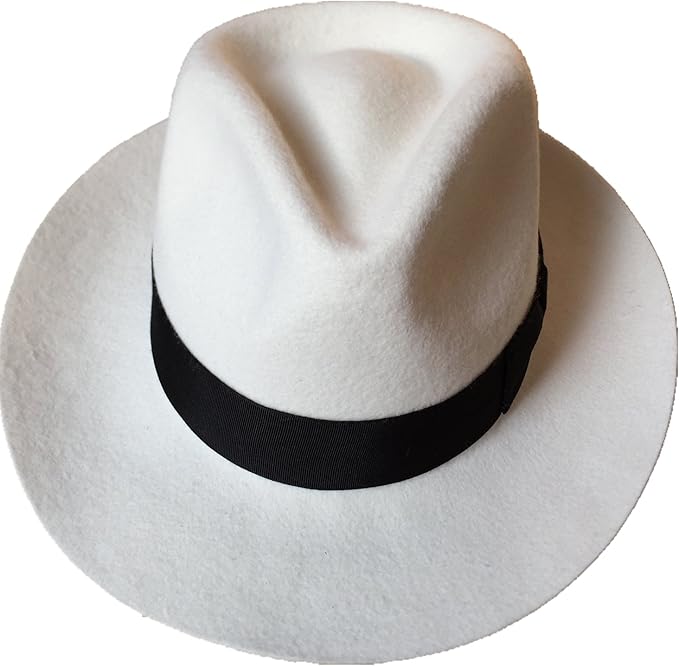White fedora hat amazon Clearance
