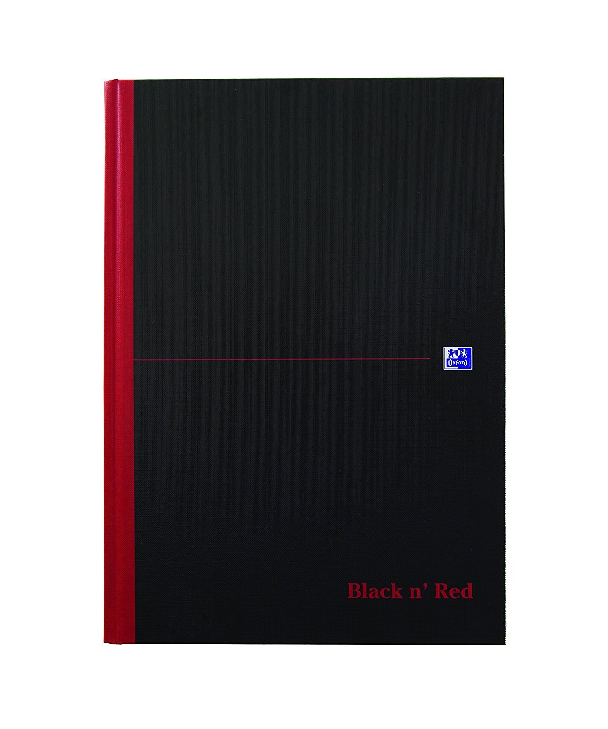 Oxford Confezione da 5 quaderni broché Black N 'Red A4 192 pagine piccoli quadretti 5 x 5 nero