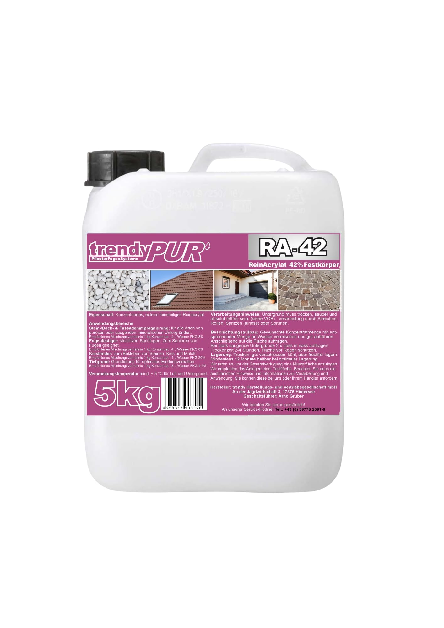 RA-42 czysty akrylan 5 kg - koncentrat - jakość nano