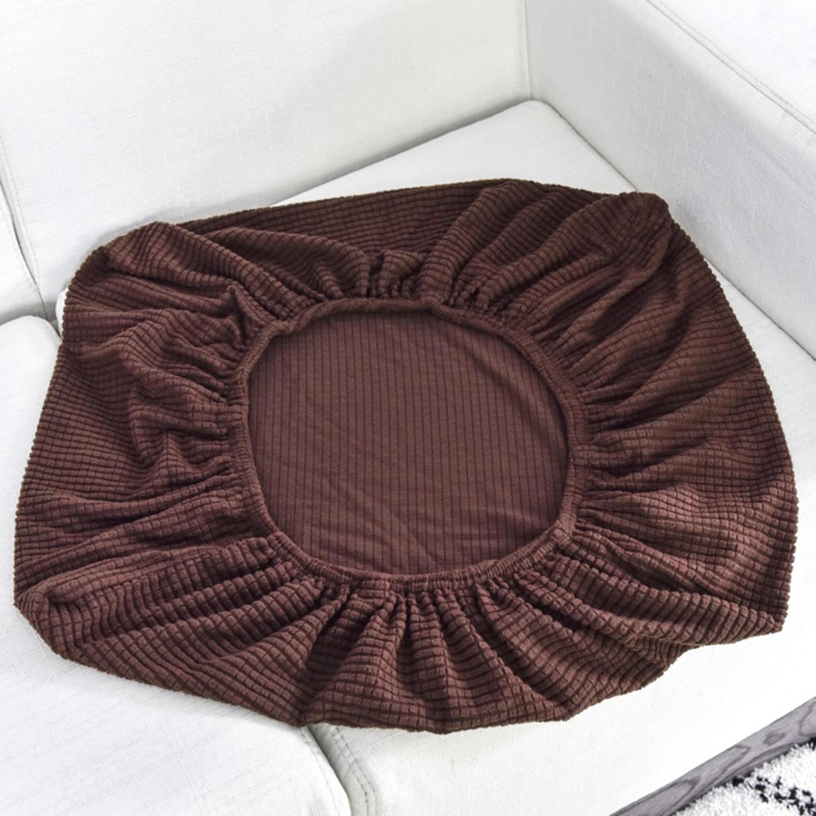 Sofa Cushion Covers Replacement,Stretch Sofa Seat Cover,1 2 3 4 Seater Highly Elastic Sofa Slipcovers for Living Room,L Shaped Corner Couch Seat Cover for Individual Cushion,Brown-1seat(50-63cm)