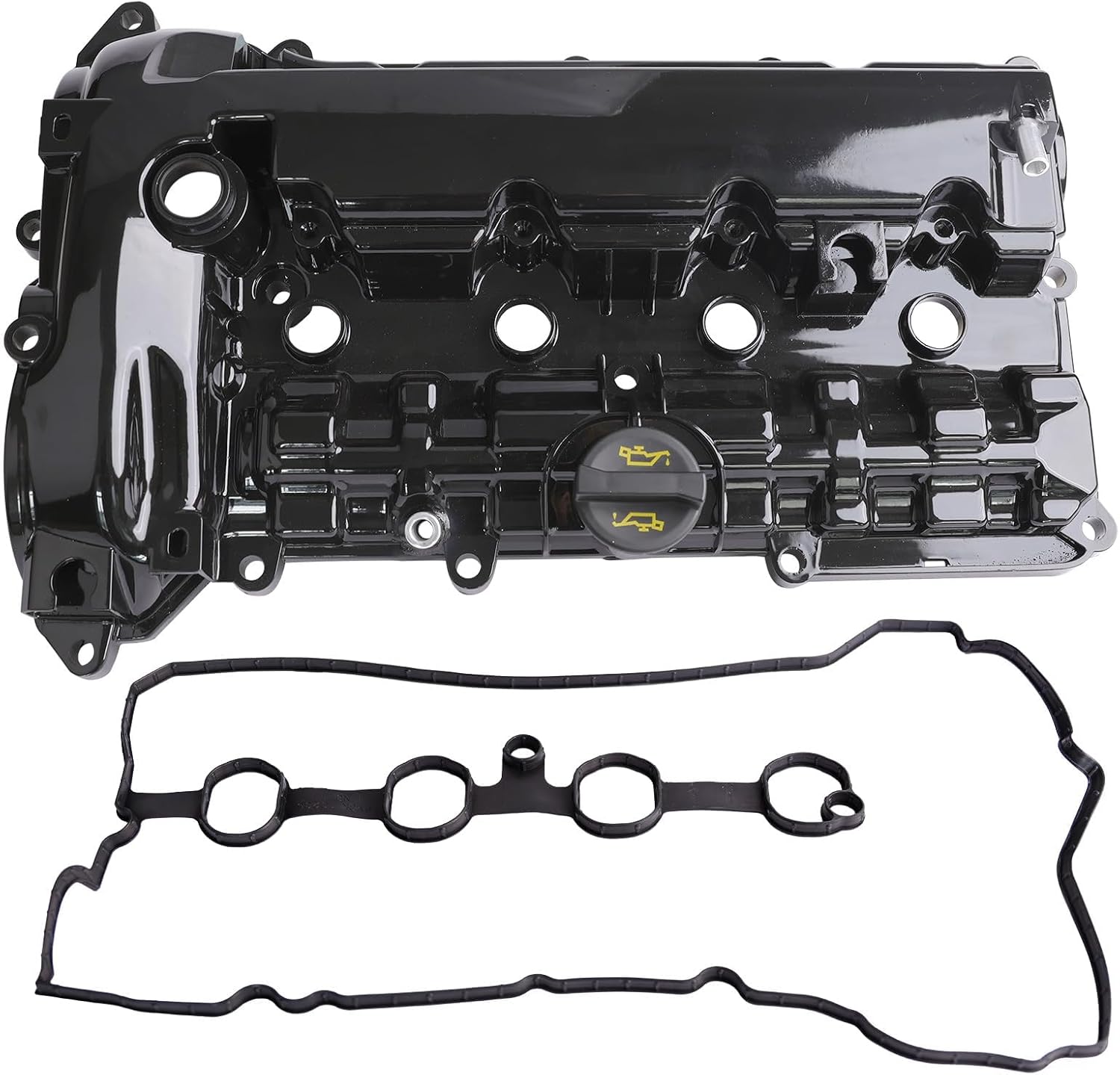 Aluminum Valve Cover Compatible with 2014 2015 2016 2017 2018 2019 2020 Mazda 3 6 CX-30 CX-5 2.5L L4 Replace PY0110210A