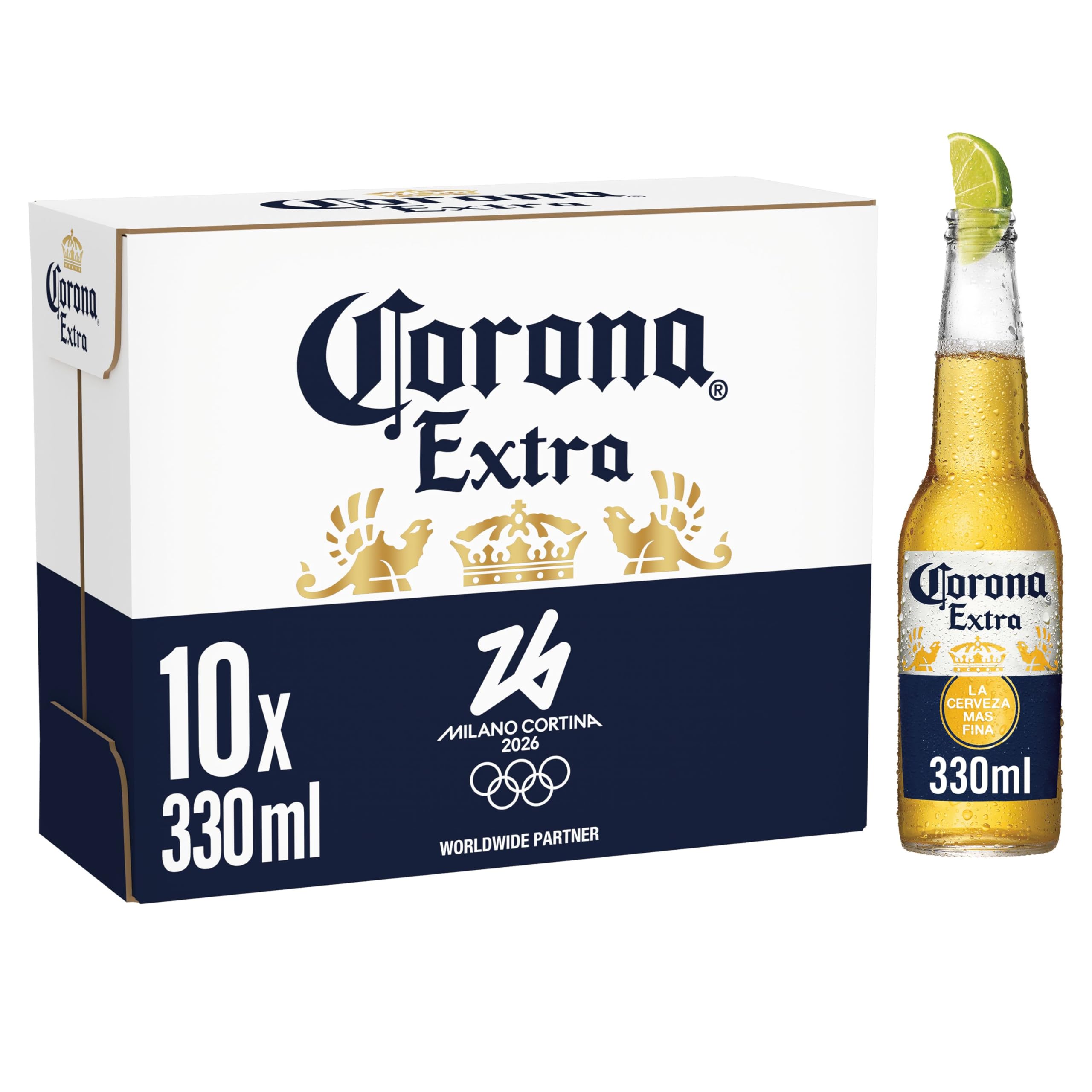 Corona Lager Beer Bottle, 10 x 330ml