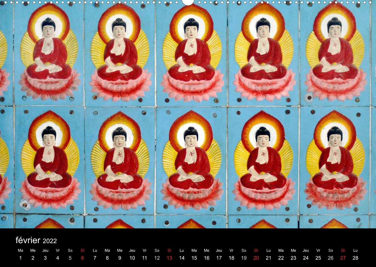 Bouddha Le Maître de Zen (Premium, hochwertiger DIN A2 Wandkalender 2022, Kunstdruck in Hochglanz): Images du Bouddha, d'Asie et d'ailleurs. (Calendrier mensuel, 14 Pages )
