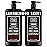 Dead Sea Collection Mens Body Wash 3 in 1 - Sandalwood Body Wash for Men - Shower Gel - Shampoo - Shower Soap for Face and Hair - Pack of 2 Bottles (33.8 Fl. Oz. Each)