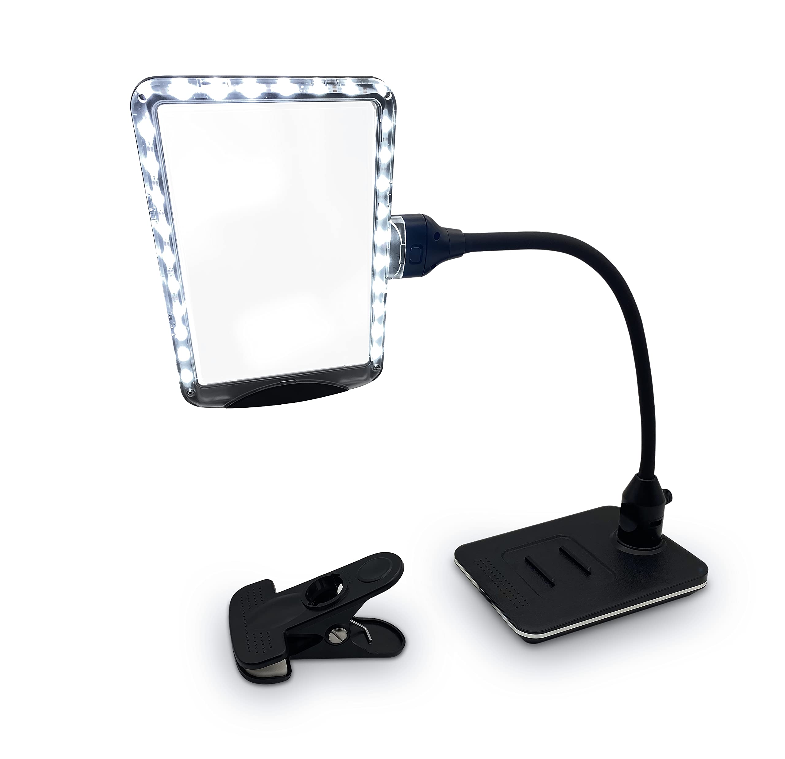 Buy MagniPros 3X Magnifying Glass with Light and Stand, Flexible Gooseneck Magnifying Desk Lamp