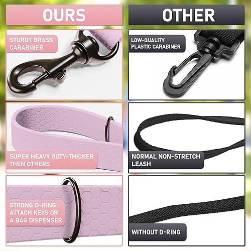 Miniatura 51 de Correa impermeable para perro de 6 pies, fabricada en Estados Unidos, correas resistentes para perros grandes, medianos y pequeños, entrenamiento