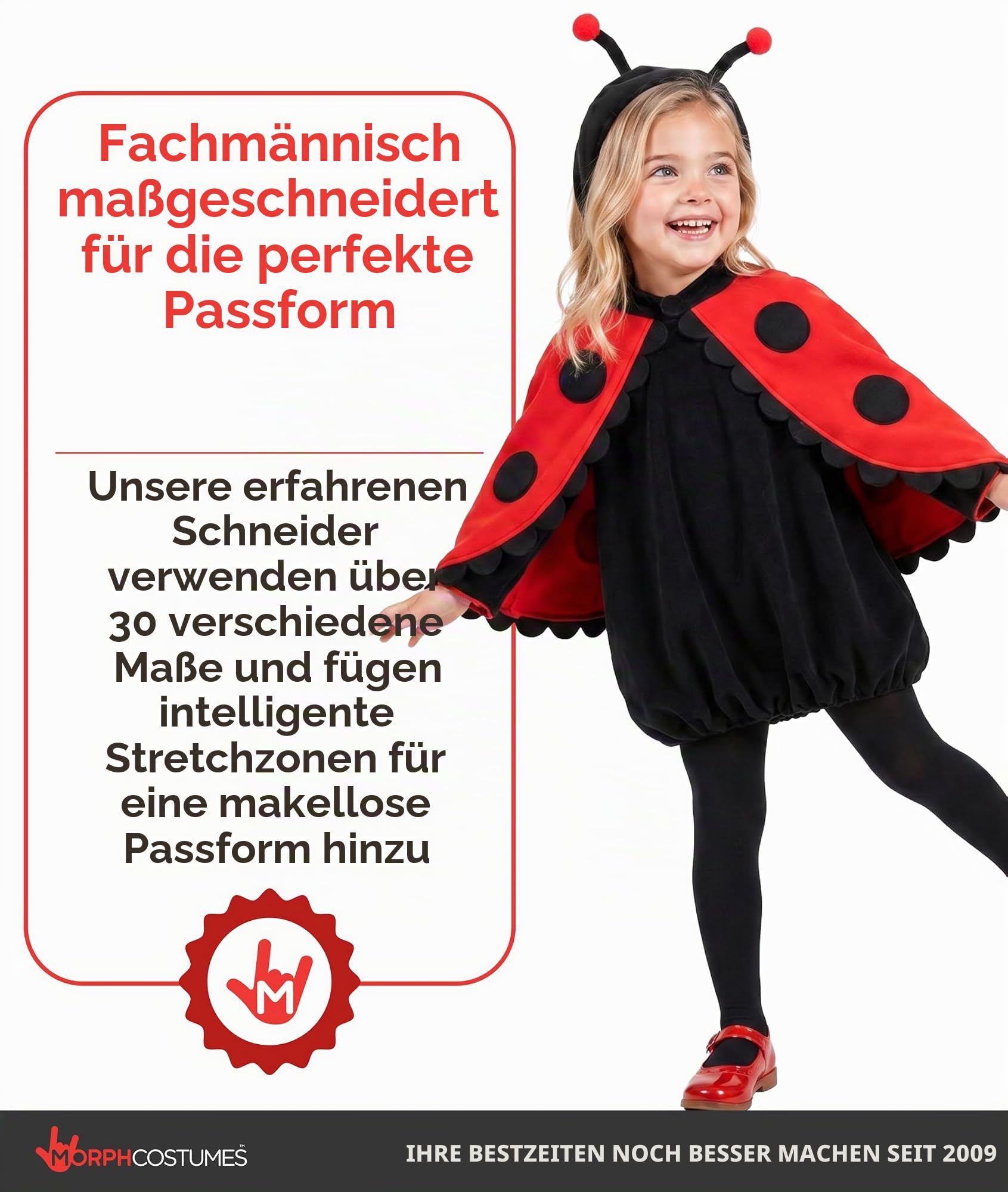 Fun Shack Marienkäfer Kostüm für Kleinkinder – Kinderkostüm für Karneval & Fasching, Größe XXL