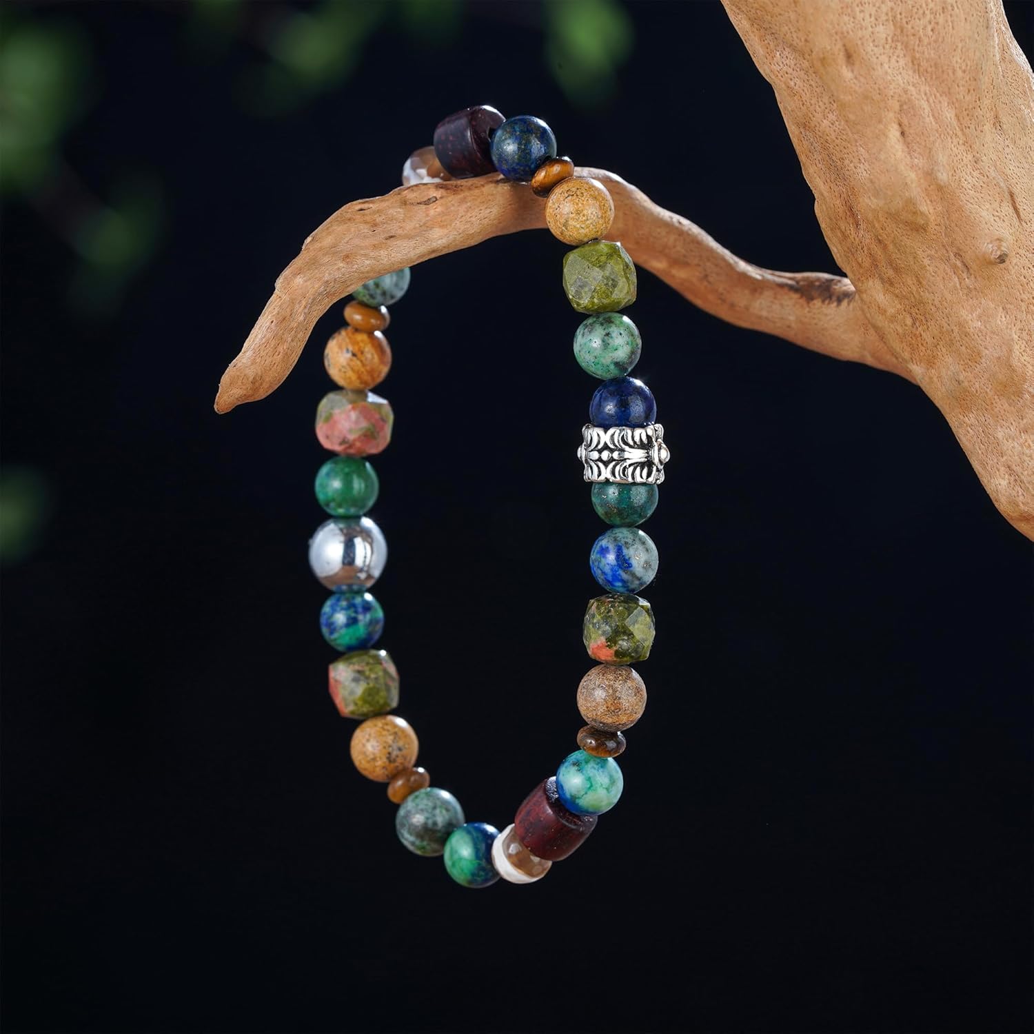 Plumiss Boho Bead Bracelet for Women, Handmade Natural Stone Gold Silver Beaded Colorful Bracelets Trendy Jewelry Gifts for Lover, Mom, Friends - Image 3