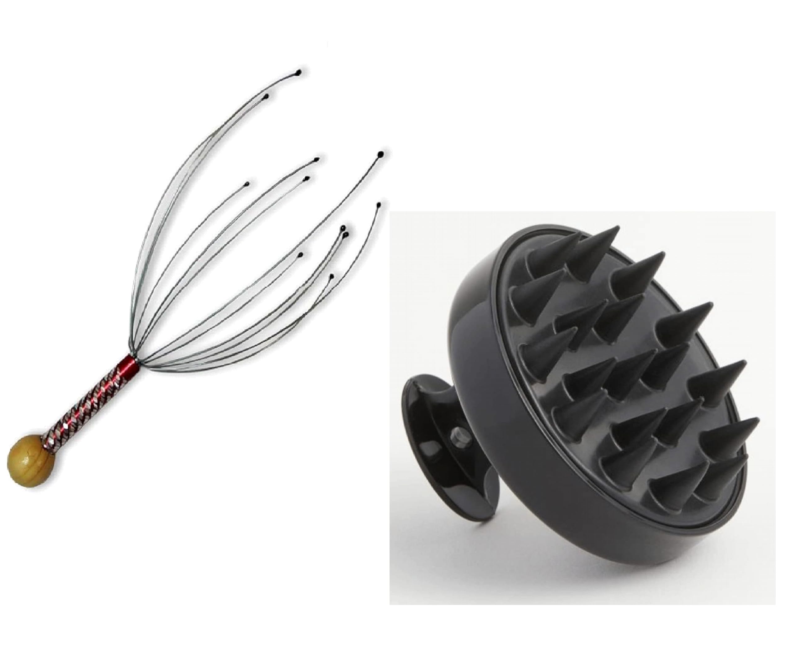 MIRARIYA Hair Scalp Manual Massager WIith Shampoo Brush,Head massager Scalp Scratcher 12 Finger Body Relaxing Hair Massage Soft Silicone Bristles for Anti Dandruff-for Men, Women - Multi (B0CQ3QXZHF) Amazon Price History, Amazon Price Tracker