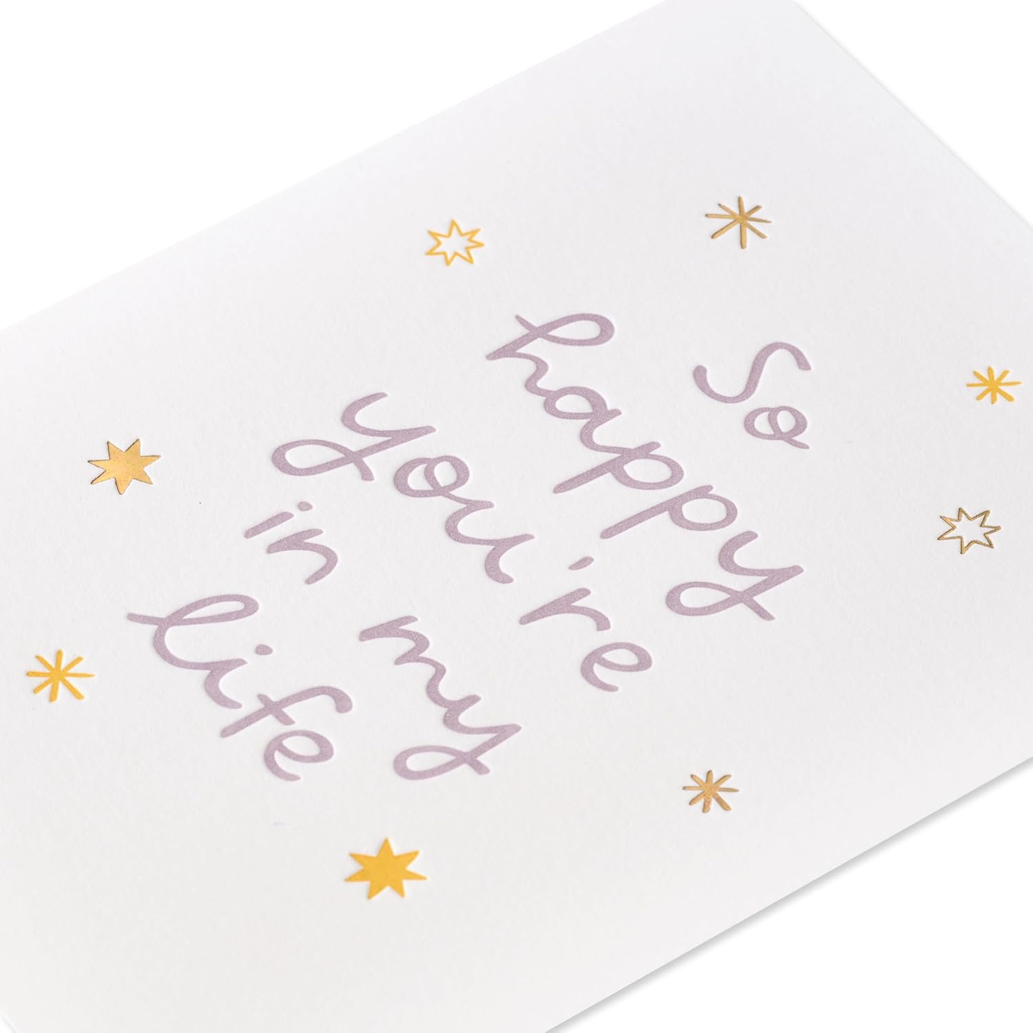 Papyrus Blank Card (So Happy You're in My Life) So Happy Letterpress image 5 of 5 B0DT4QK98M