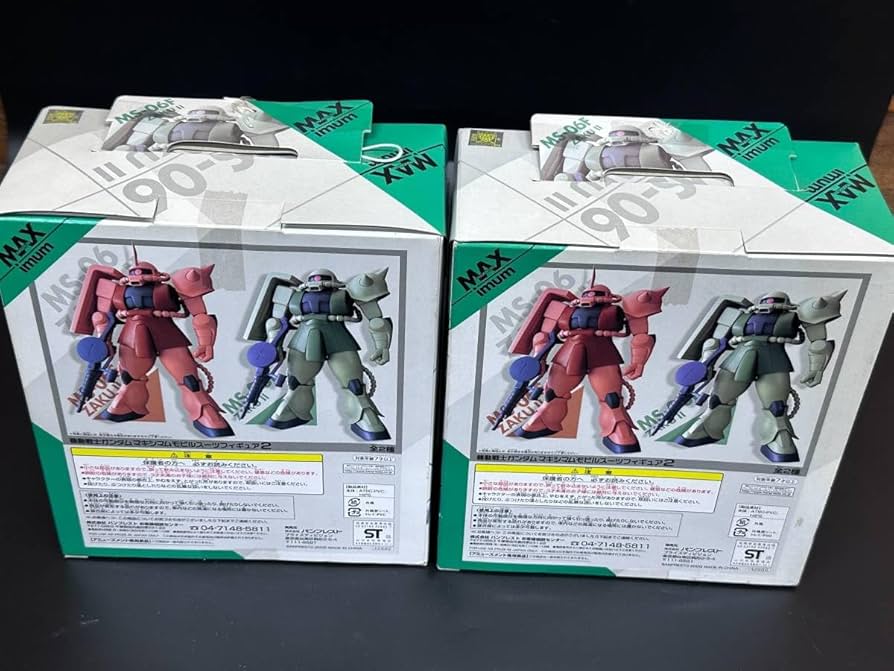 機動戦士ガンダム　マキシマムモビルスーツフィギュア2　量産型・シャア専用ザクII 機動戦士ガンダム マキシマムモビルスーツフィギュア2 量産型