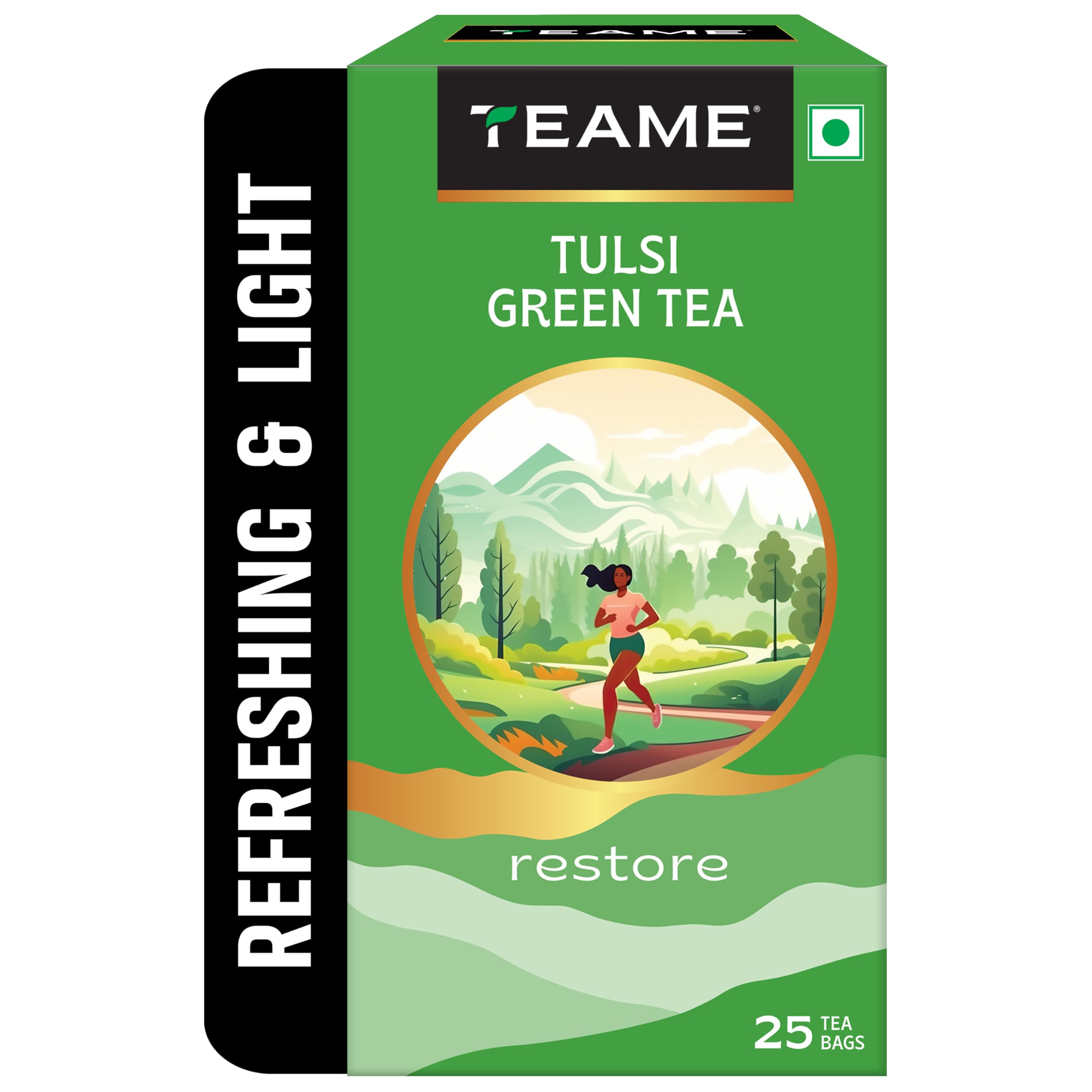 Tulsi Green Tea - Green Tea Bags 25 pcs | Tulsi 25 Tea Bags
