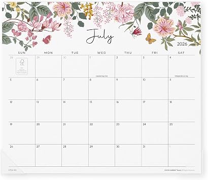 Cabbrix Magnetic Calendar for Refrigerator 2026-2027, Monthly Magnet Fridge Calendar Runs From July 2026 to December 2027, 13" x 11-1/2", Easy Planning Organization