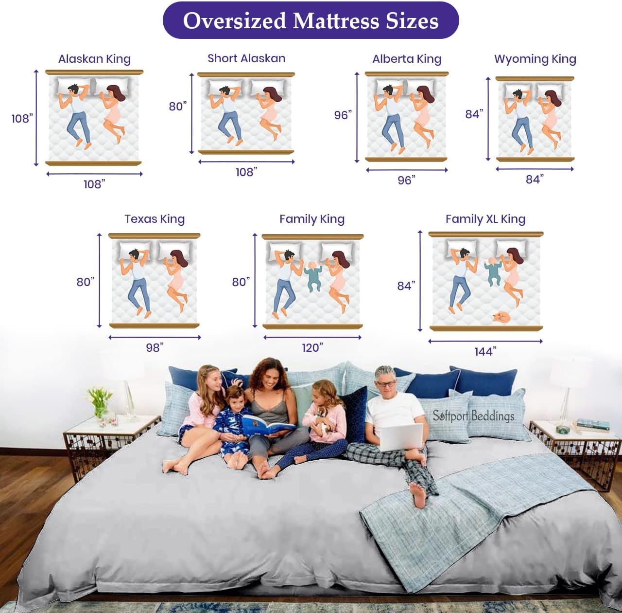Family King 120x80 Size Luxurious 600 Thread Count Soft & Silky Feel Long Staple 100% Egyptian Cotton Sheet Set, Fits Mattress Up to 12 inches Deep Pocket Sheet Set Silver Color
