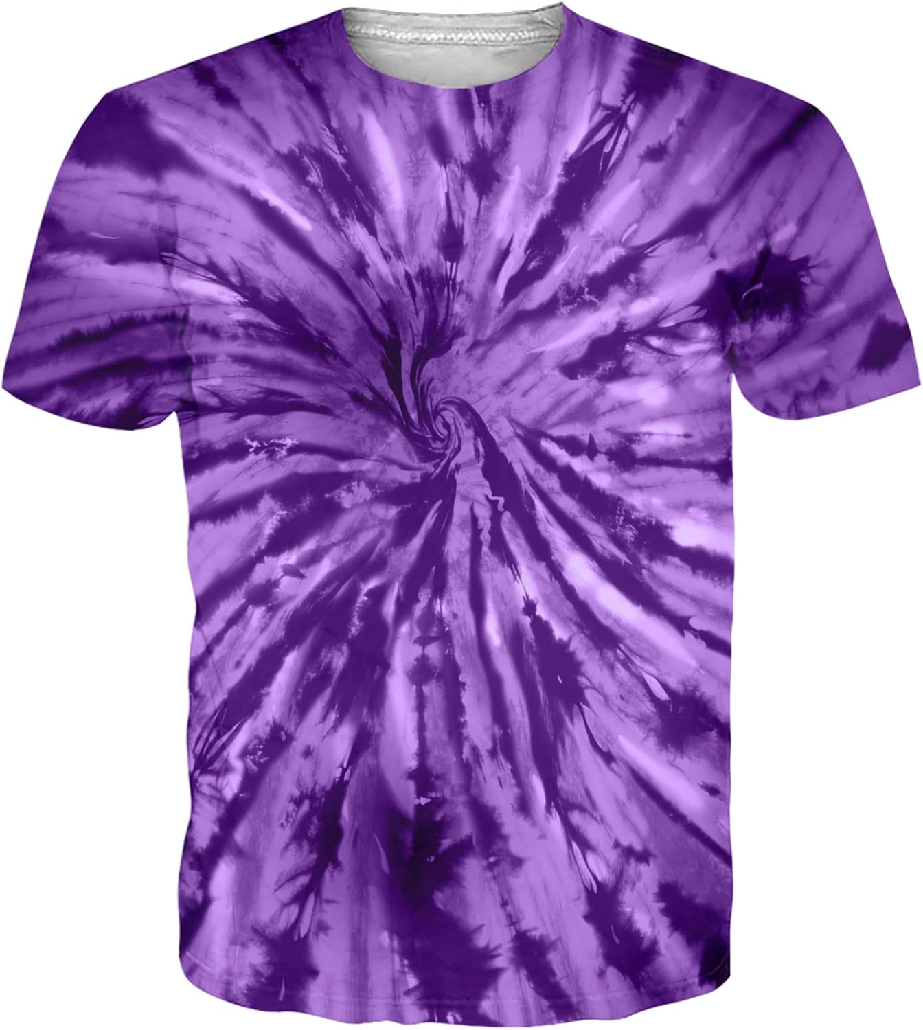 Goodstoworld Men’s Tie-Dye Short Sleeve Colorful T-Shirt