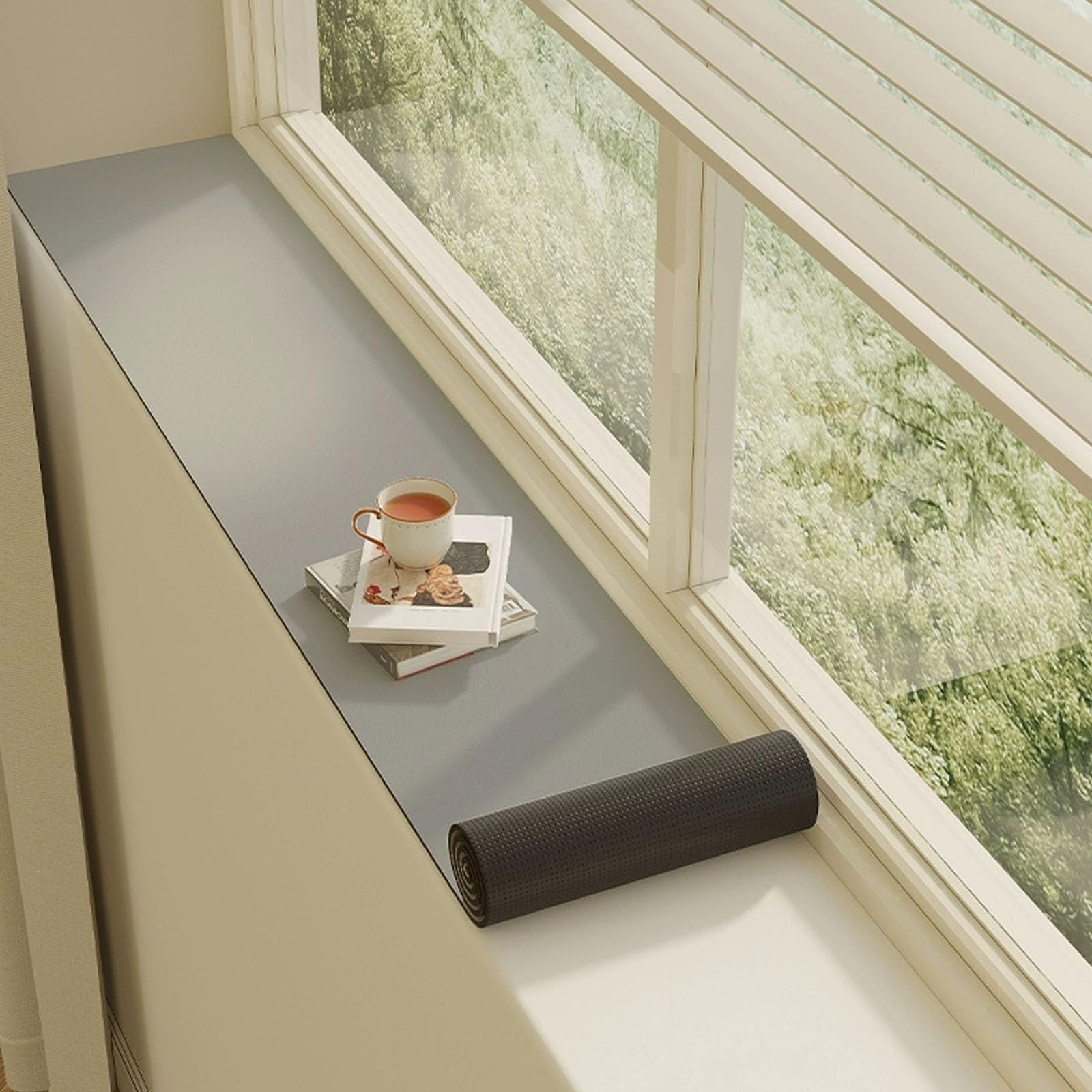 Coussin de rebord de fenêtre doux pour balcon et comptoir de cuisine