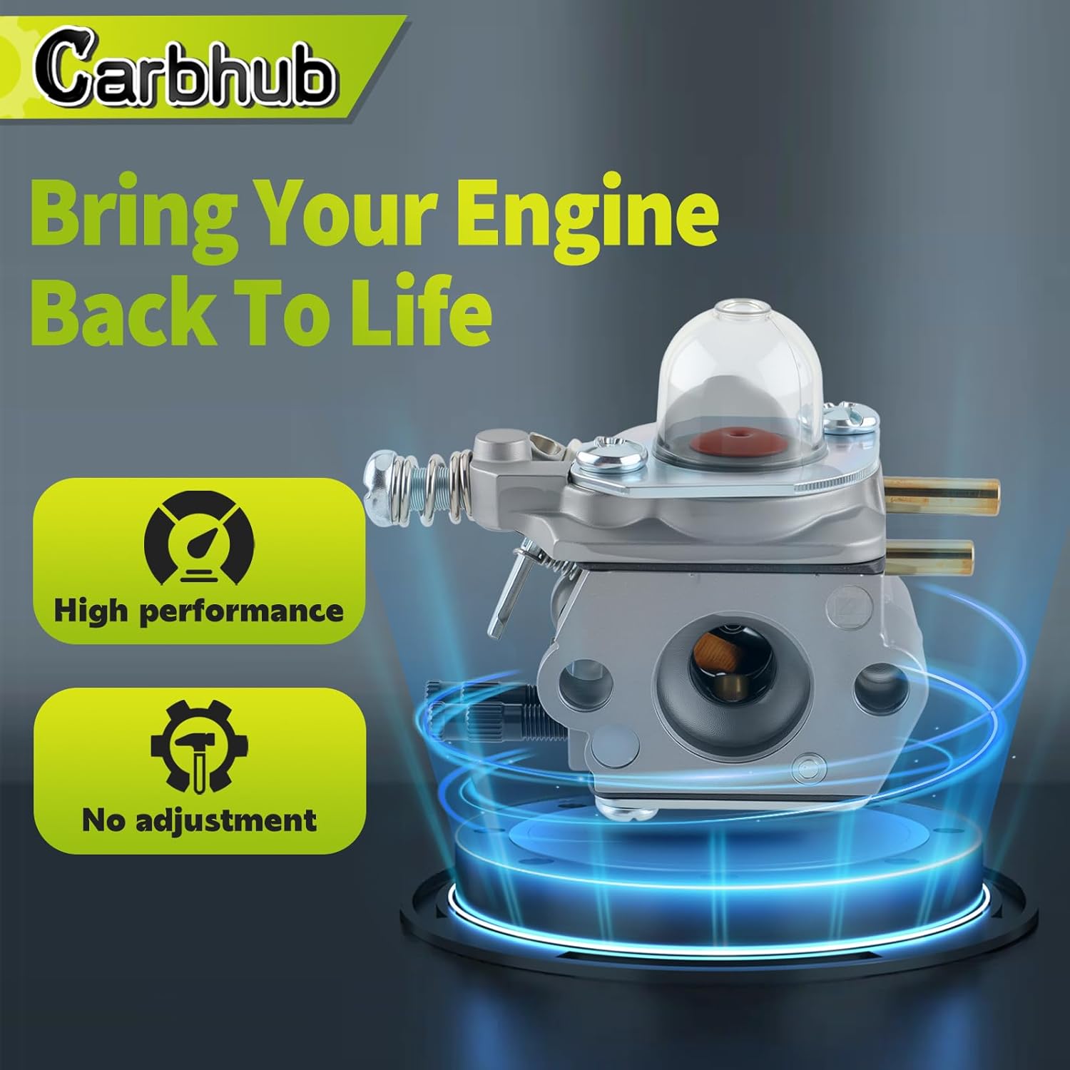 Carbhub Carburetor for Echo C1U-K29 C1U-K47 C1U-K52 SRM2100 SRM2100SB SRM2110 SRM2400C GT200 GT200EZR GT2000 PP1200 PP1250 PP1400 PP800 String Trimmer for 12520013314, 12520049030, 12520013316