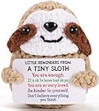 MBL Easter Basket Stuffers for Teens - Easter Basket Essentials Egg Fillers Funny Birthday Emotional Positive Support Cheer Crochet Sloth Graduation Gifts for Her Him College Students Coworker Friend