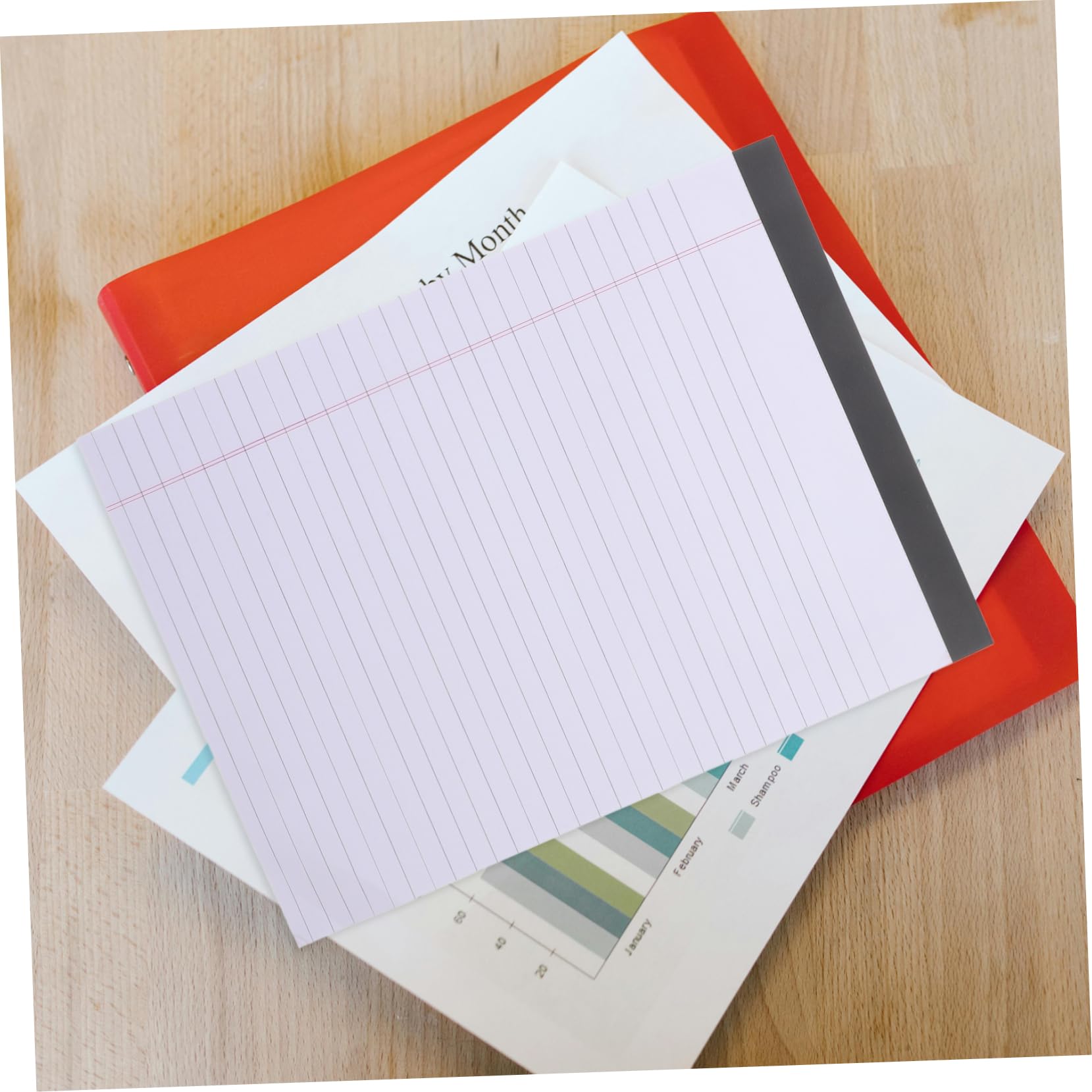 A4 Notizblock Schreibblock -pack Weißes Papier für Büro