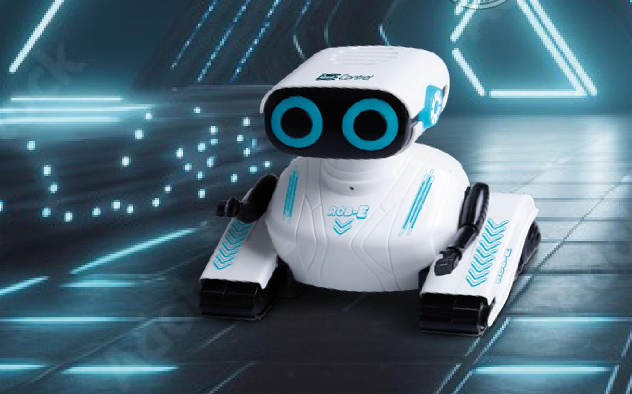 Revell Control 24702 Robot RC Rob-E Fonctions programmables I Lumières LED et Sons I avec contrôle Infrarouge précis I 37 cm de Long