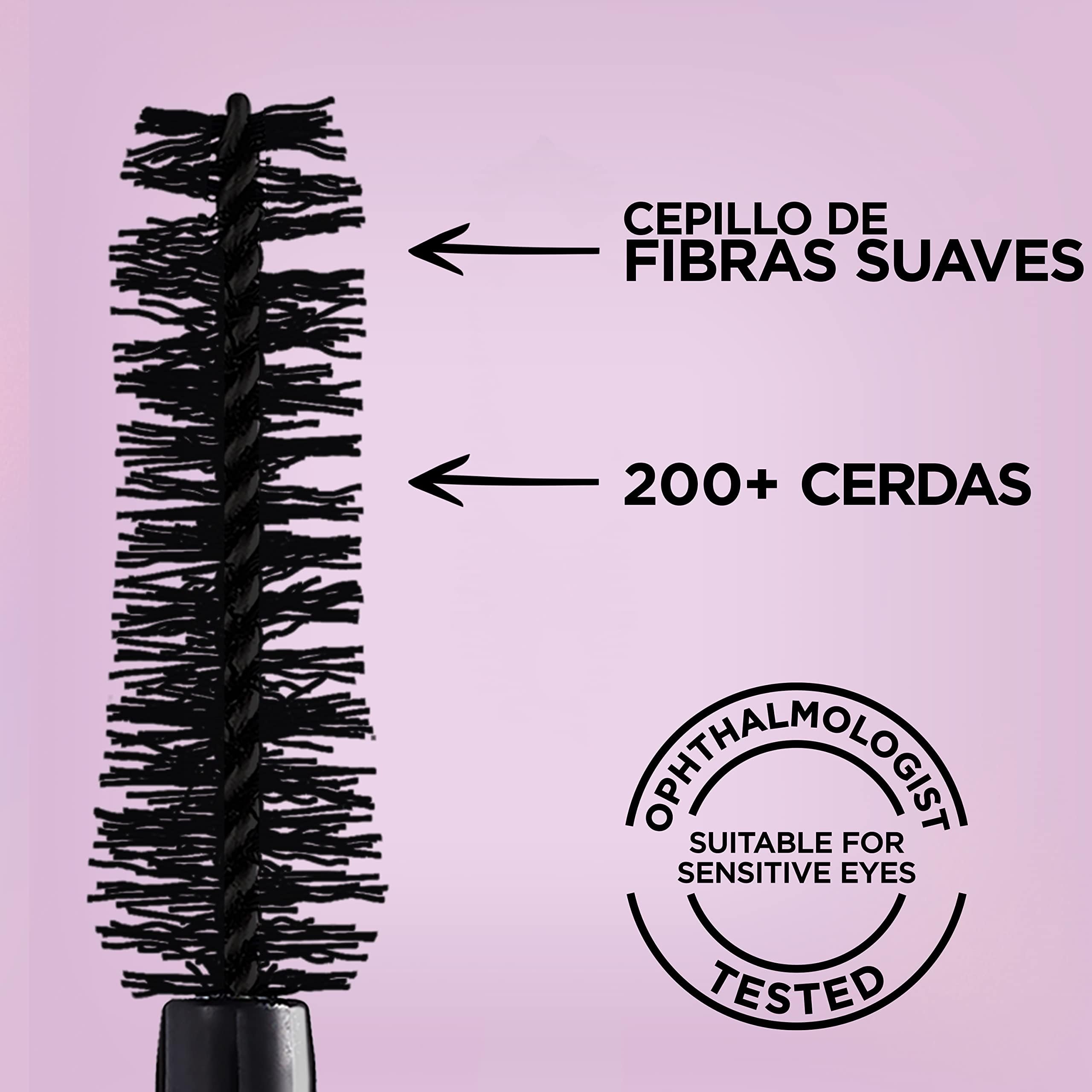 L'Oreal Paris Make-up Designer Máscara De Pestañas Volumen Y Longitud Paradise, Extra Black, 6.40 ml (Paquete de 1) — view 4