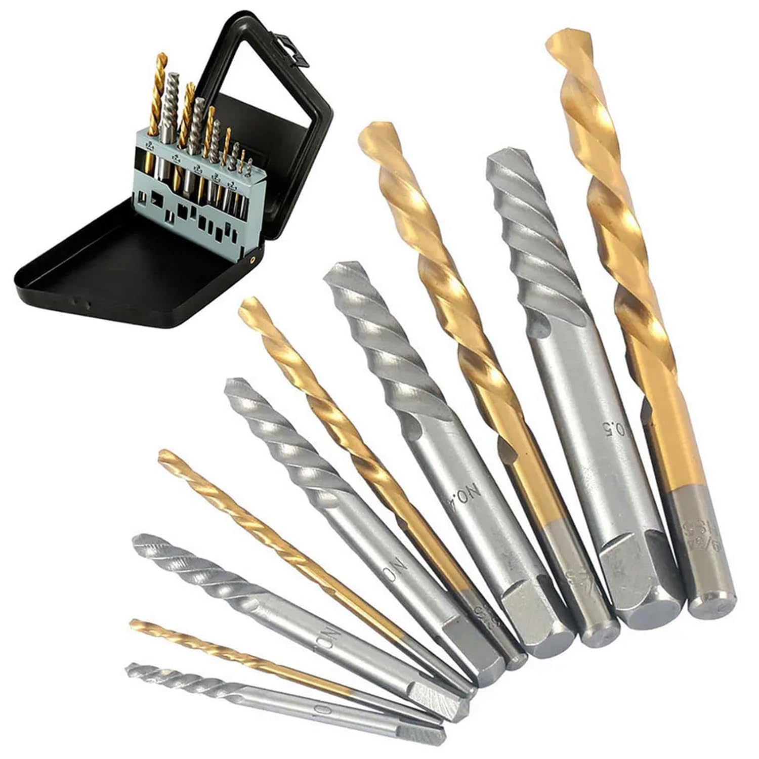 Amazon.co.jp: YUENTOEN 逆タップ 5Pcsネジ抽出器セットと5Pcs左回転