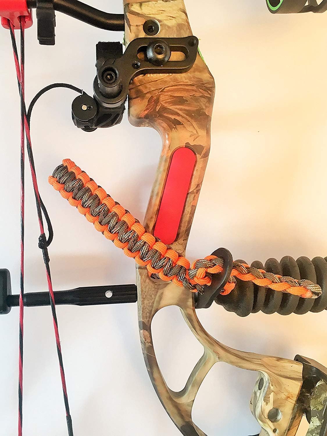 Bow Archery Wrist Sling 550 Paracord - Survival Hunting Shooting - 100% Full Grain Leather with Metal Grommet (Multiple Camo Options)