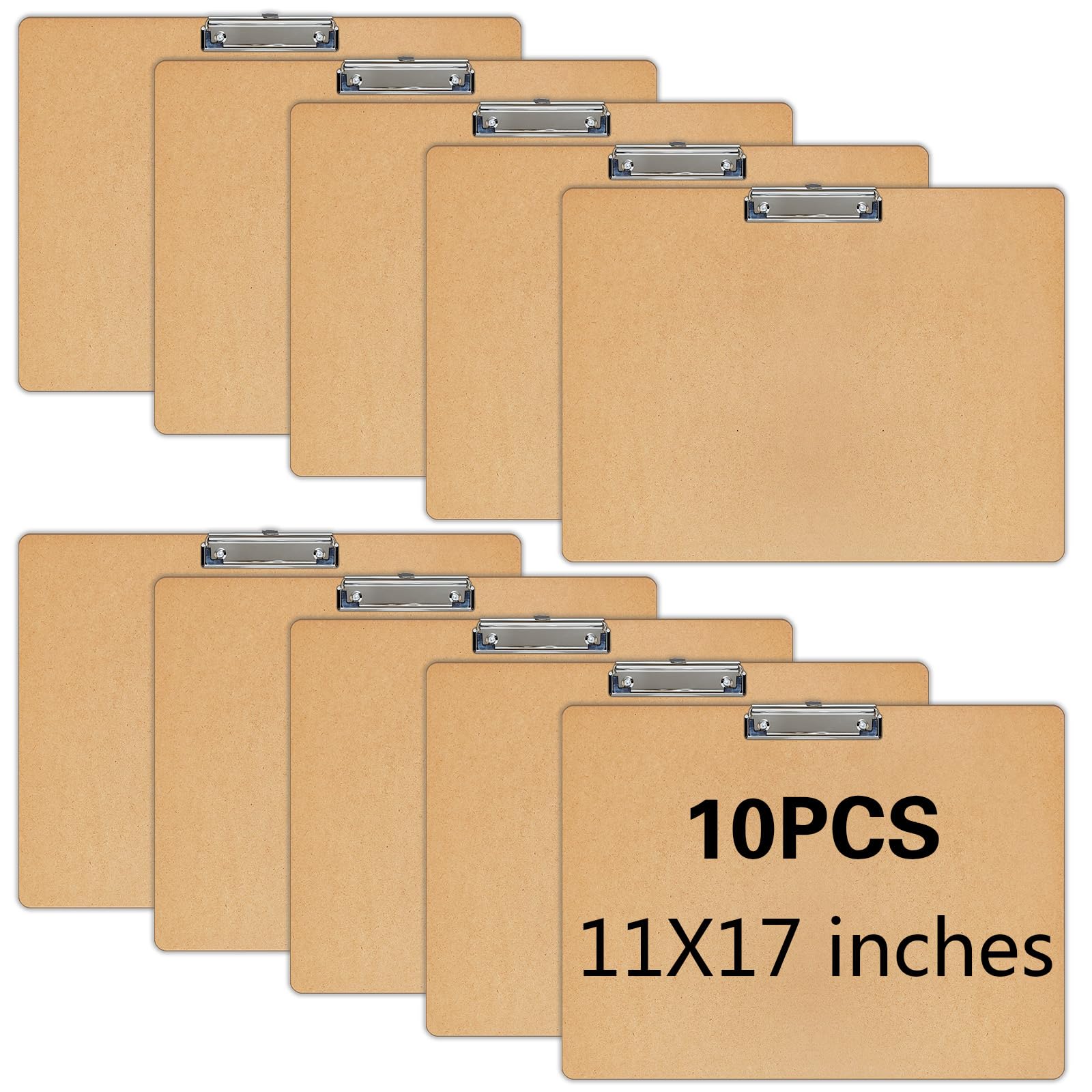 Amazon.com: 10 PCS Extra Large 11x17 Clipboard, Wood Cleats with