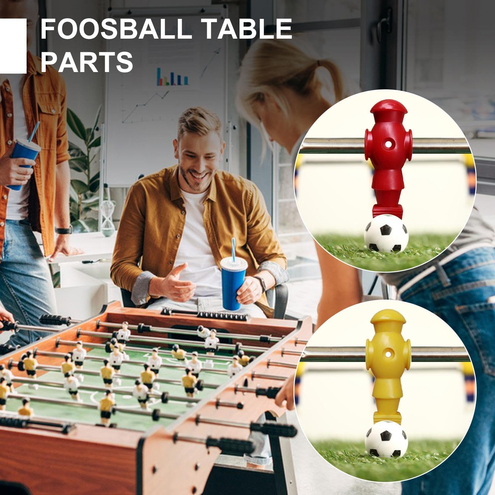 Jugadores de futbolín 26 Piezas de Repuesto y Accesorios para Futbolín