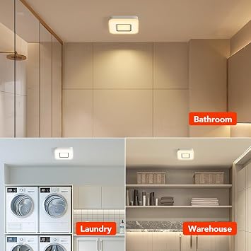 OREiN Bathroom Exhaust Fan with Light, 100 CFM 25W Bath Fan with Light, 3000K/4000K/5000K Selectable & Nightlight, Includes 8FT Flexible Duct Hose, 1.5 Sones, for Bathroom, Laundry Room