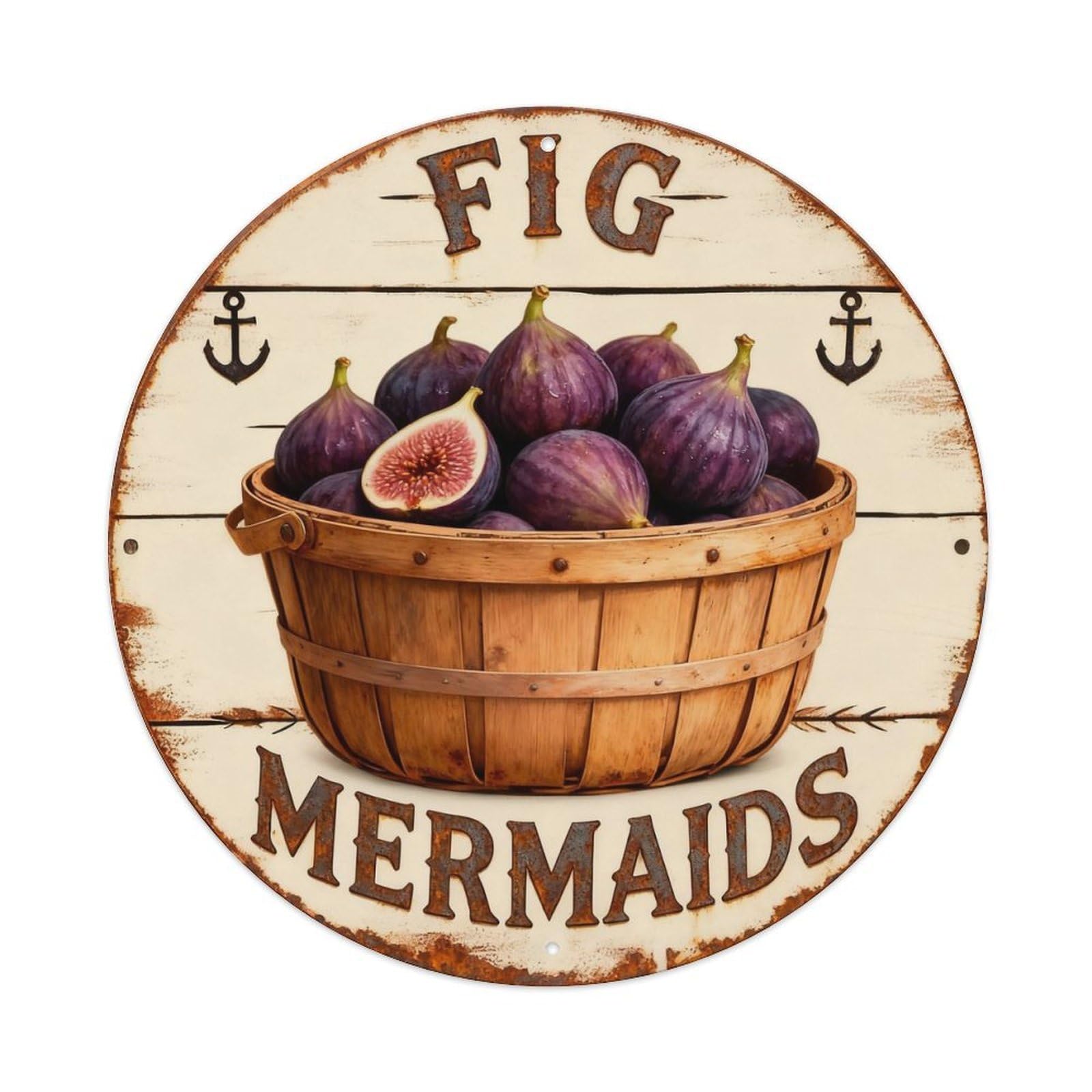 Fig Sign Metal Tin Sign Plaque