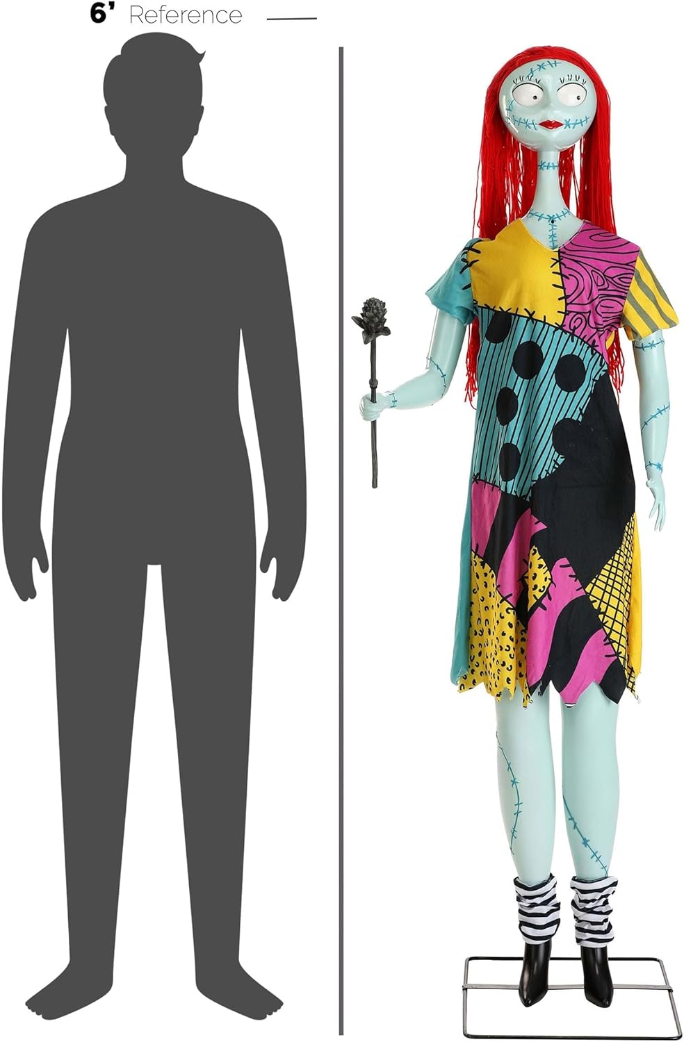 Gemmy 5'8 Tall Life Size Animated Sally Disney Halloween Prop