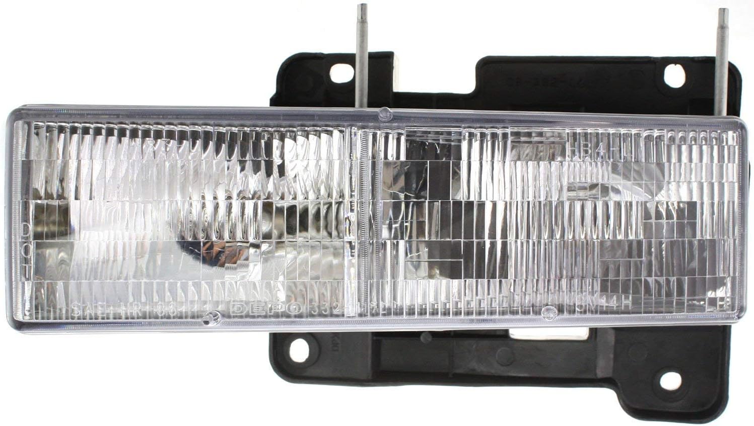 Garage-Pro Headlight Set of 2 Compatible With 1988-1999 Chevrolet C1500, Fits 1988-1999 Chevrolet K1500 OE comparable Halogen With bulbs Driver and Passenger Side Composite Type