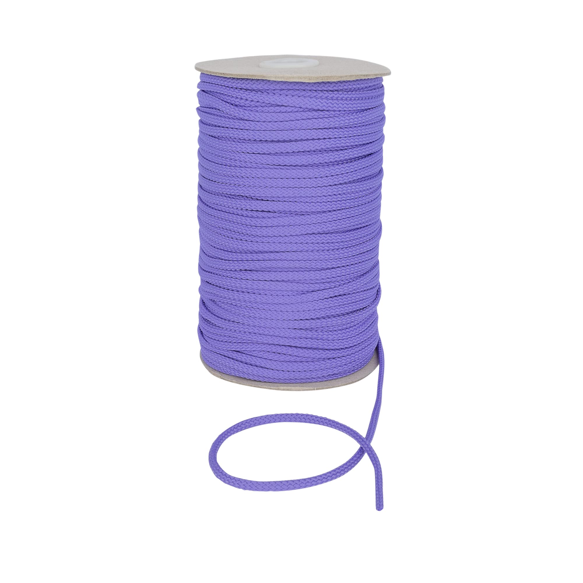 Discount Fabrics Ltd Lilac Durable Anorak Braided Cord - 4Mm Wide Polyester Drawstring Cord Laces Hoodie String Jogger String Clothing Cord Lace Tying Lanyard Rope Craft Project By (,10M)