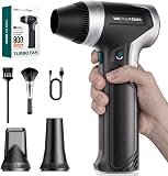 VANTRUE POWER T800 Souffleur Air Comprimé – 800G Pression max, souffleur puissant sans fil, moteur sans balais rechargeable et durable, 3 vitesses réglables pour clavier, voiture, maison, ter - 1