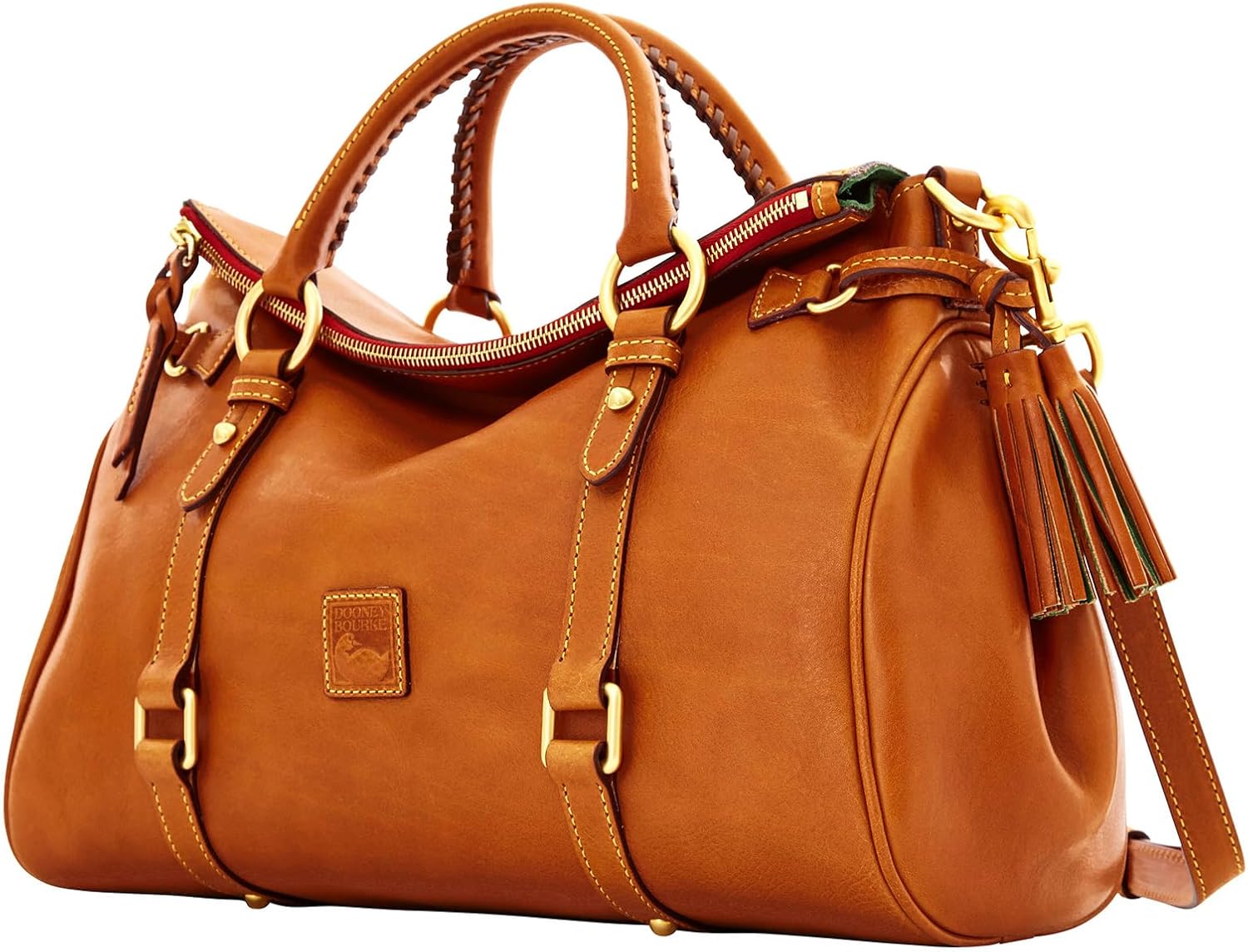 Dooney & Bourke Satchel Bags for Women, Large Florentine Handbag with Optional Crossbody Bag Strap - Image 2