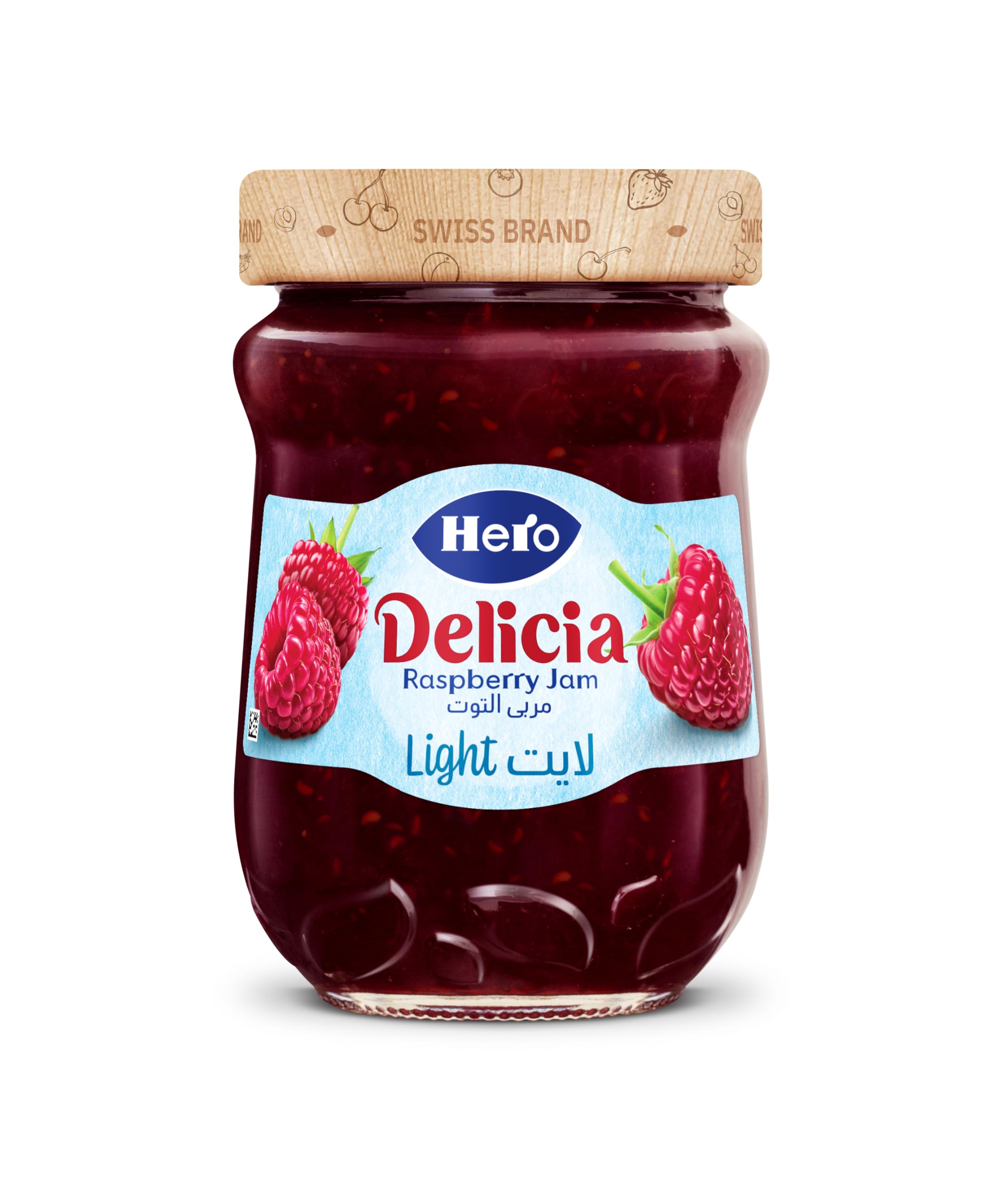 Hero Light Raspberry Jam - 320 gm